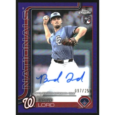 2025 Topps Chrome Update Autographs Purple Refractors #ACBL Brad Lord