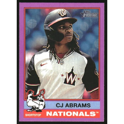 2025 Topps Heritage Purple Border #237 CJ Abrams