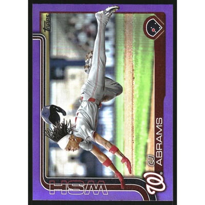 2025 Topps Purple Rainbow Foil #122 CJ Abrams