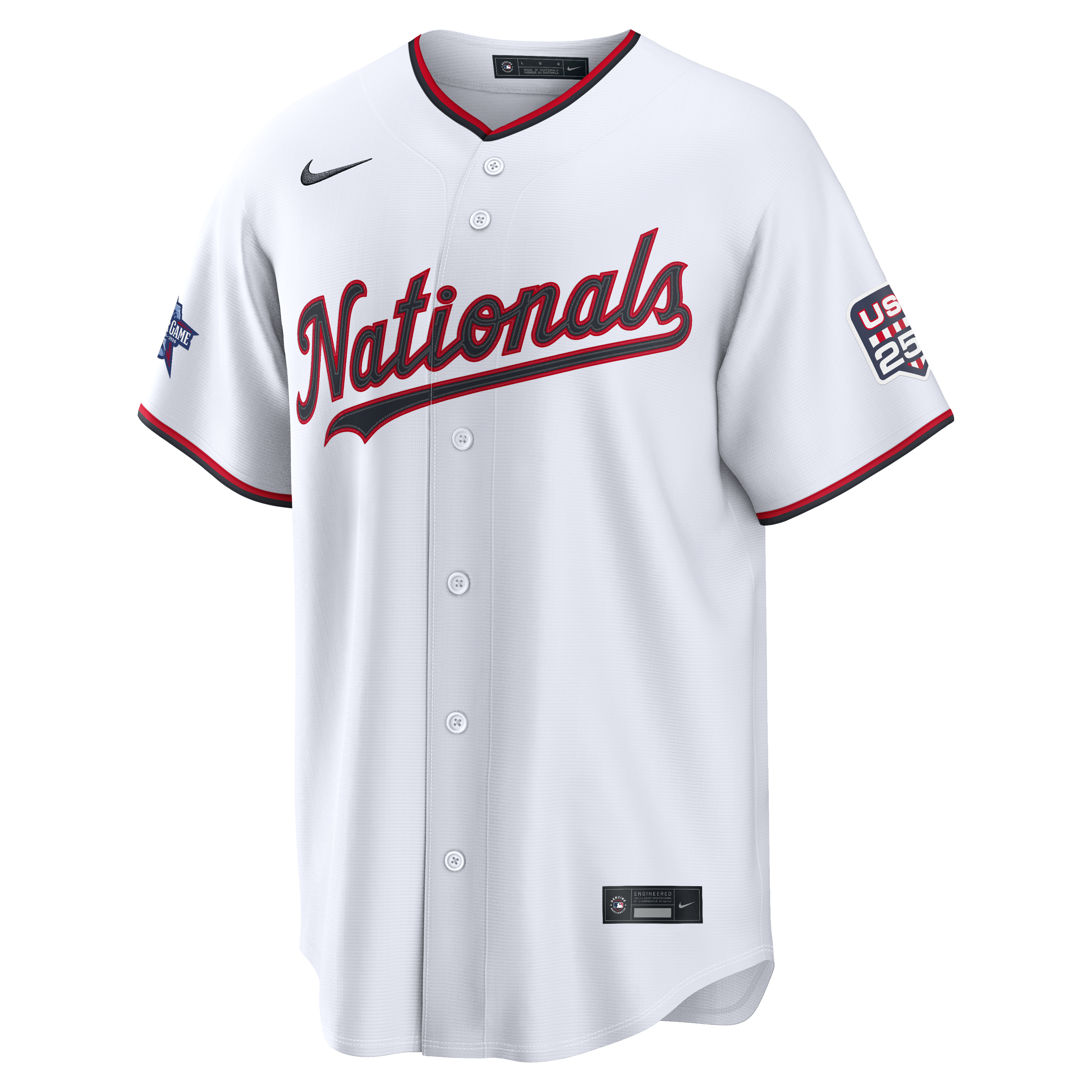 2026 All-Star Edition Stars & Stripes Men's Washington Nationals CJ Abrams Nike White Stadium Jersey