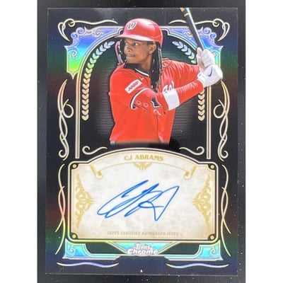 2026 Topps Chrome Ink Strokes Autograph #IS-CA CJ Abrams SP Auto