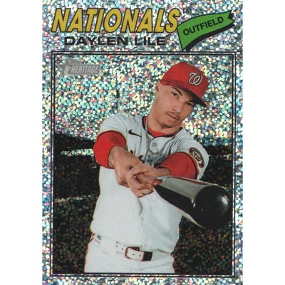 2026 Topps Heritage Chrome Silver Sparkle Refractors #124 Daylen Lile