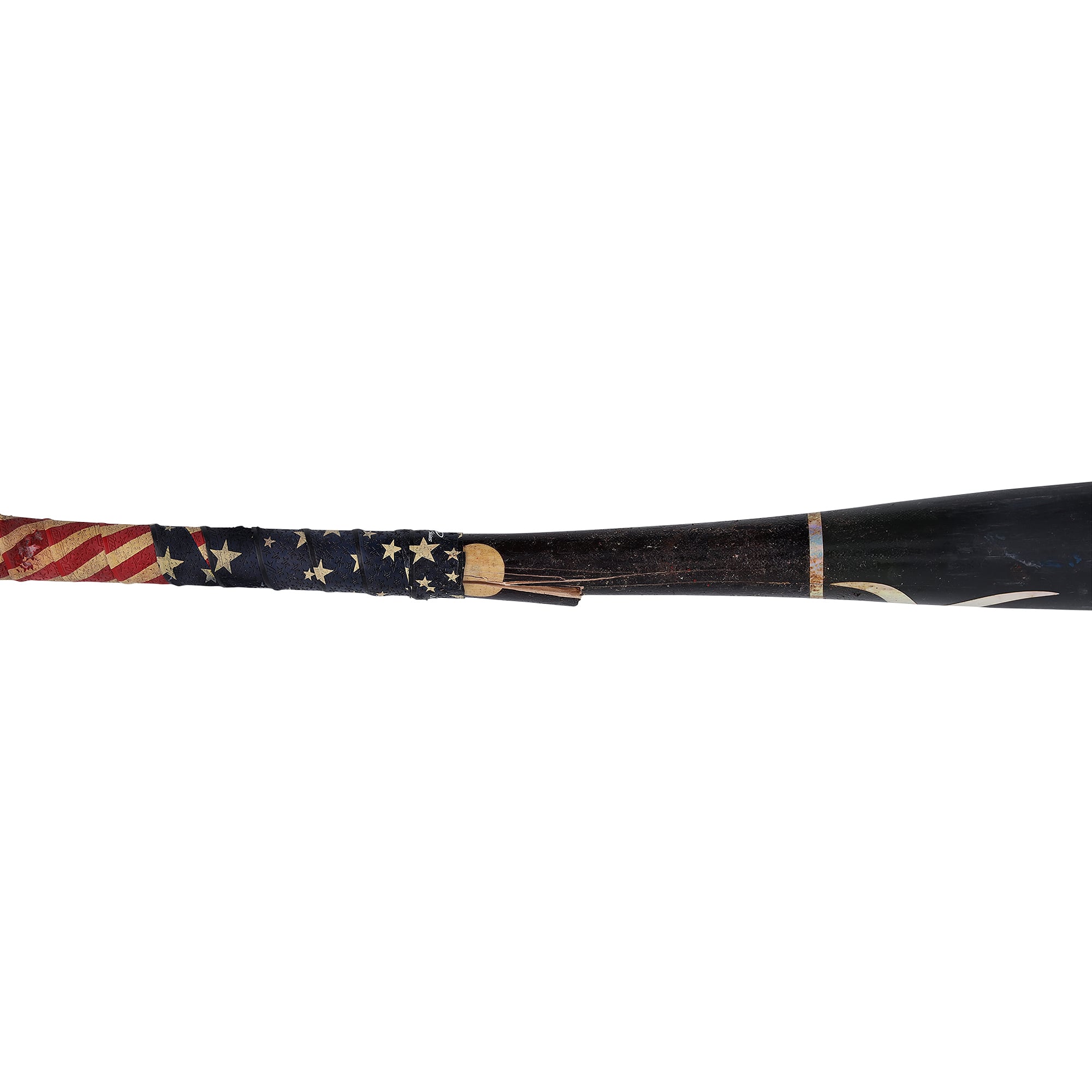 Bâton Victus noir cassé utilisé par Andrés Chaparro (Washington Nationals) lors du match contre les Mets de New York le 16 août 2026