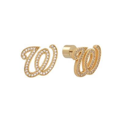 Washington Nationals by Jill Martin Glam Day Post Back Earrings