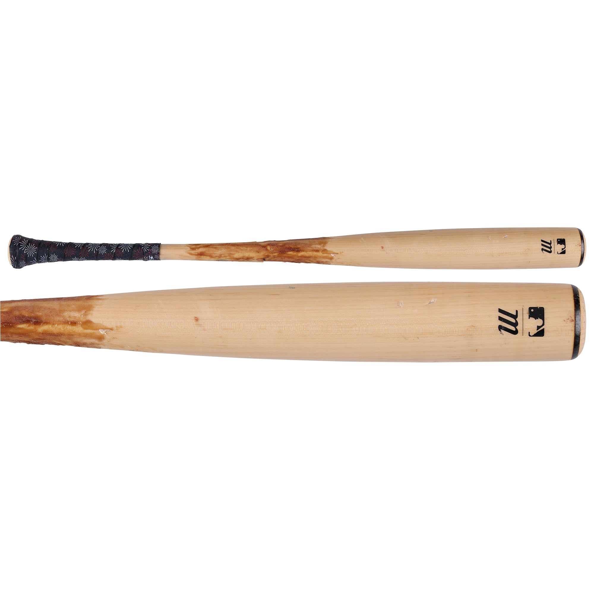 Bâton cassé Tan Marucci utilisé par Curtis Mead (Washington Nationals) lors du match contre les Pirates de Pittsburgh le 5 juillet 2026