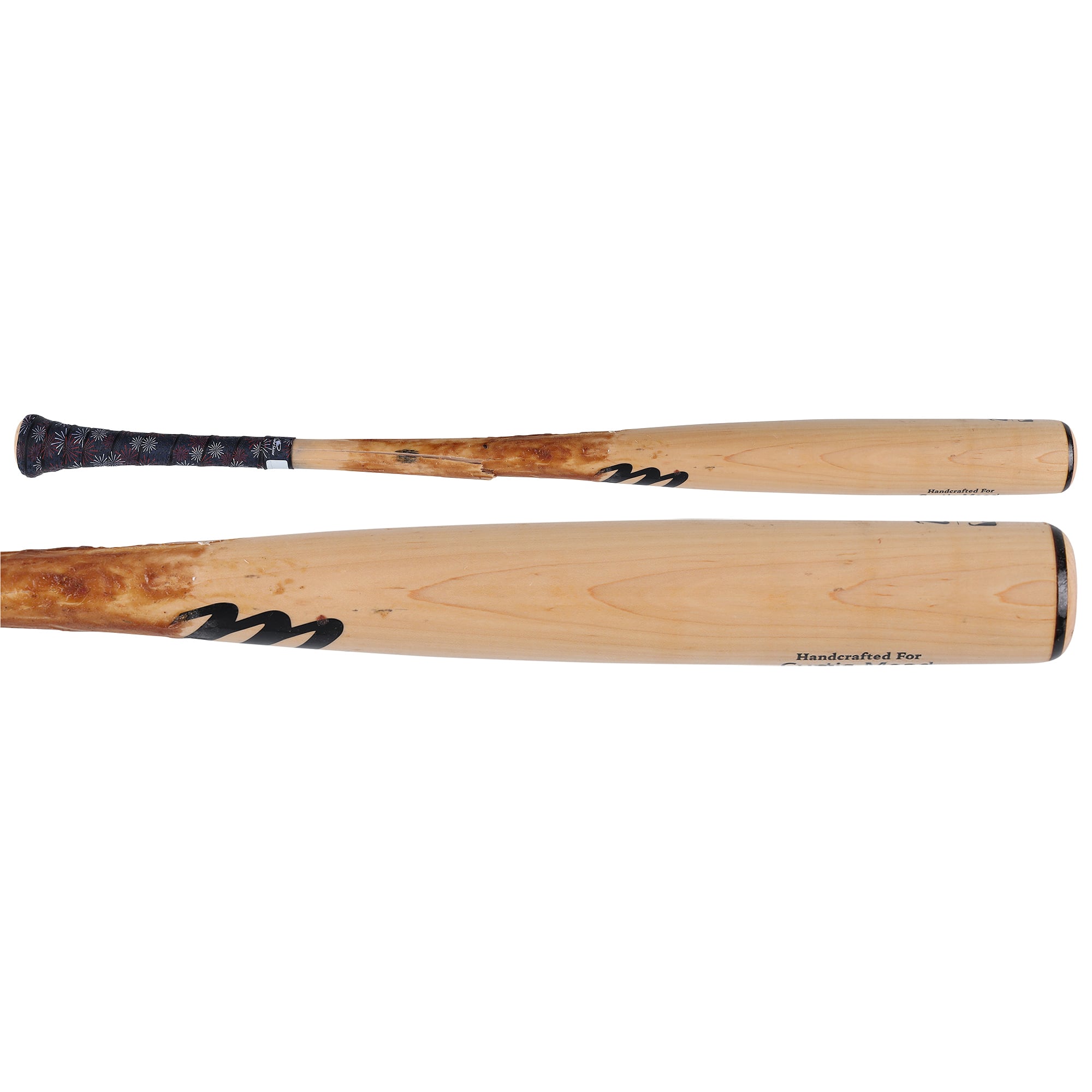 Bâton cassé Tan Marucci utilisé par Curtis Mead (Washington Nationals) lors du match contre les Pirates de Pittsburgh le 5 juillet 2026