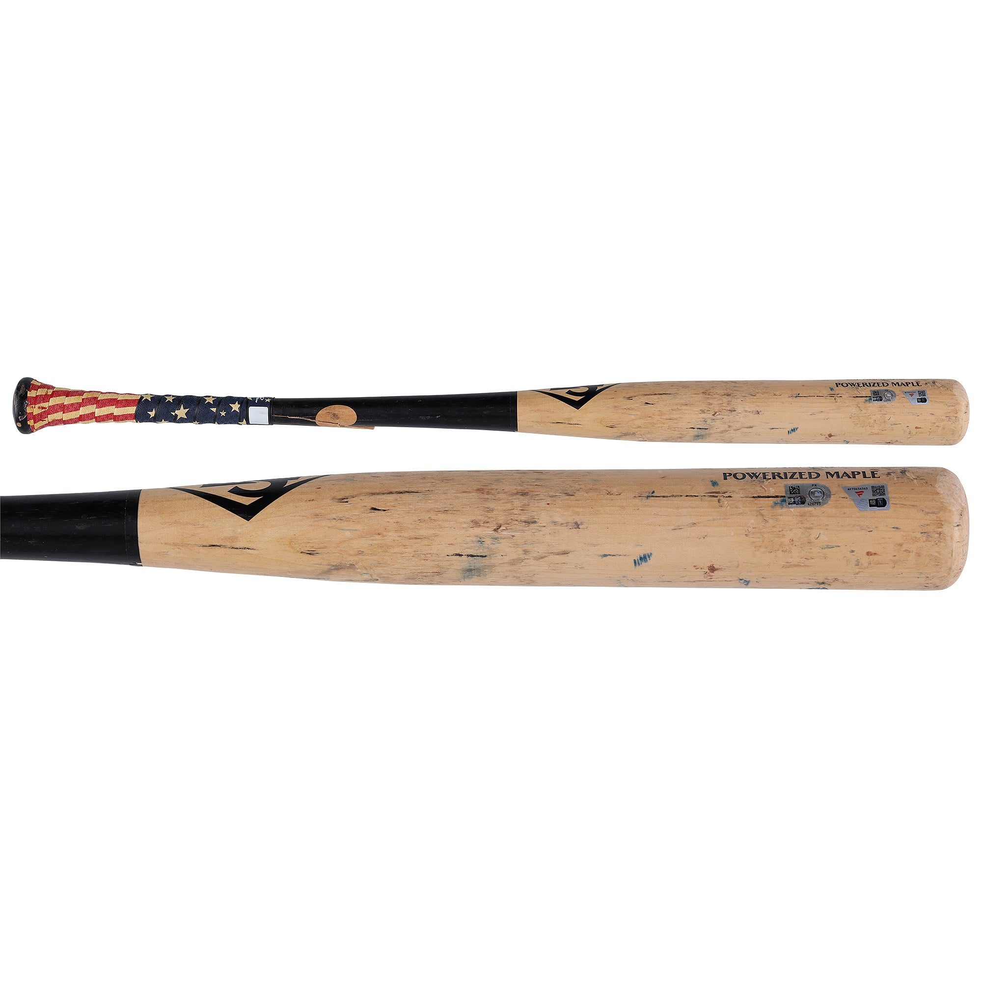 Bâton cassé Louisville Slugger beige utilisé par Daylen Lile des Washington Nationals lors du match contre les Miami Marlins le 23 août 2026
