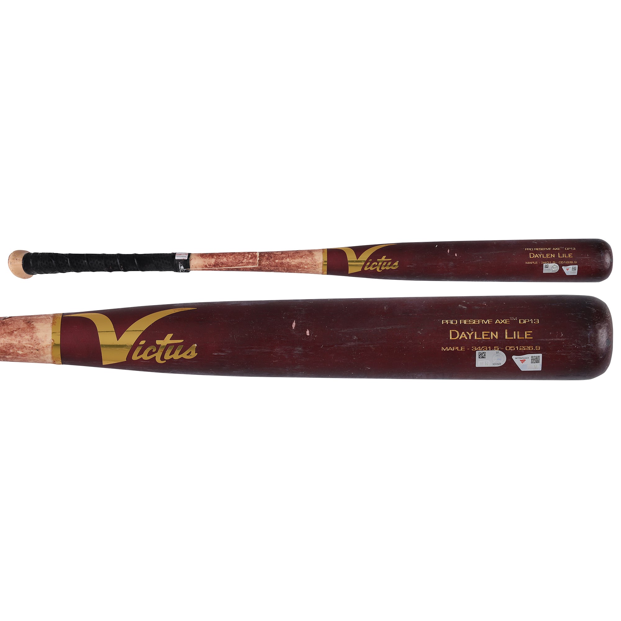 Drew Millas Washington Nationals Game-Used Red Victus Broken Bat vs. Cleveland Guardians on May 27, 2026 - Single