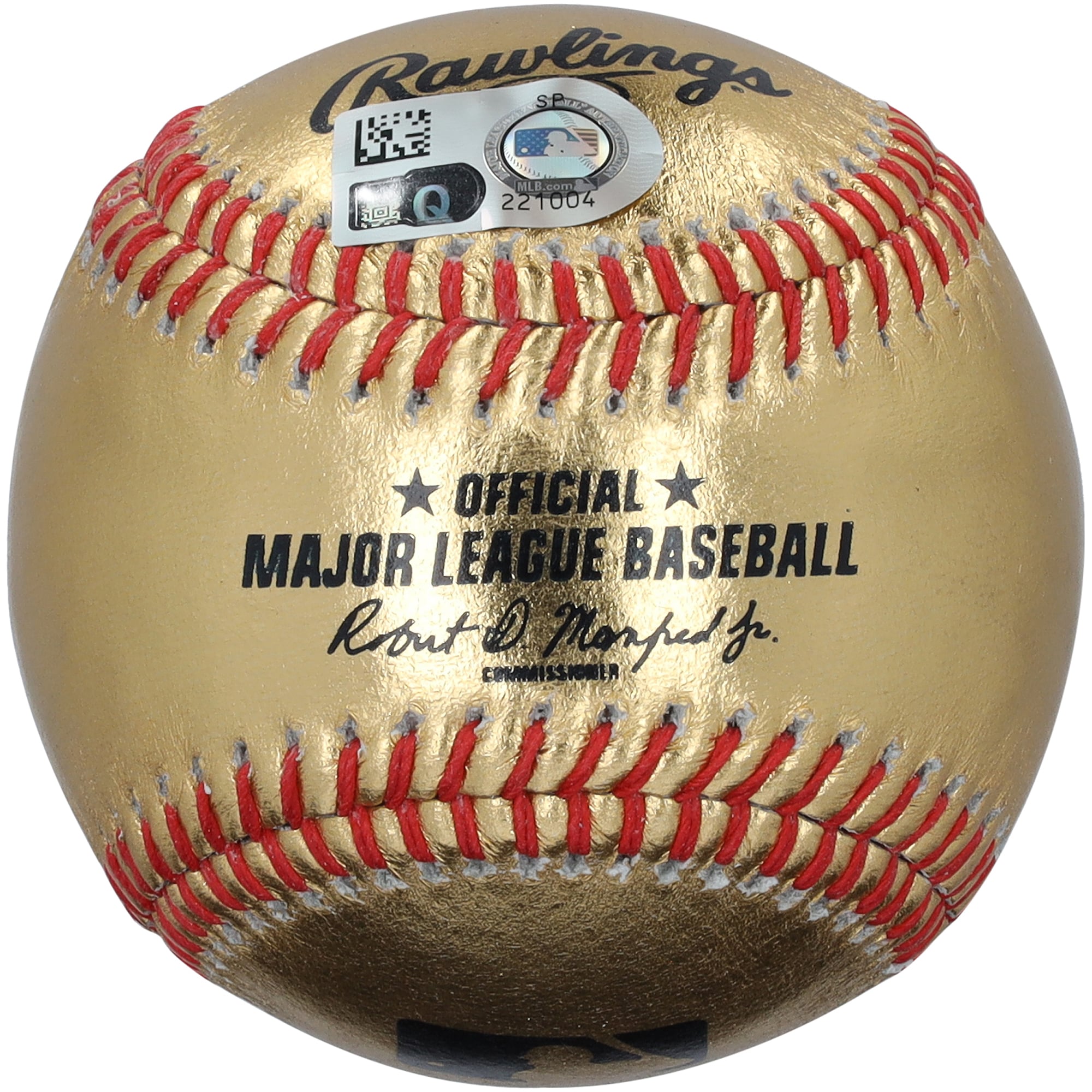 Balle de baseball en cuir doré autographiée par Dylan Crews, des Washington Nationals