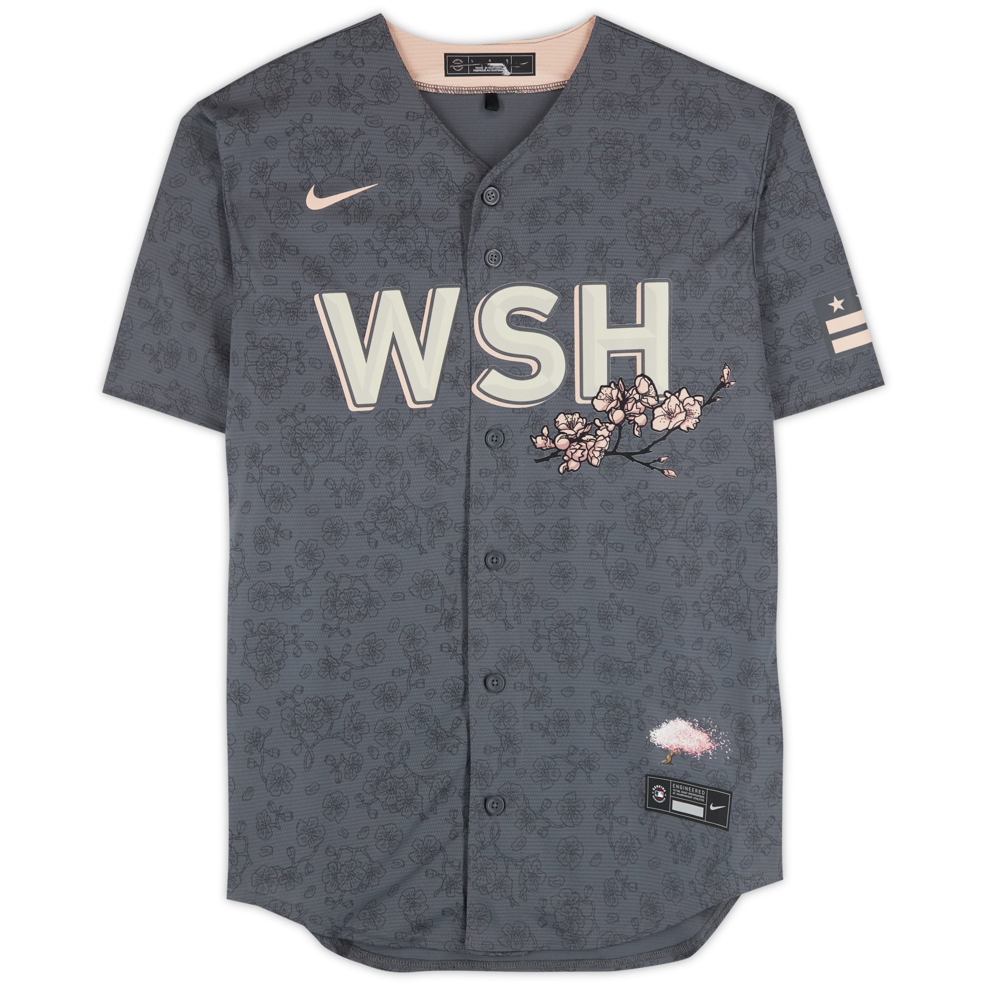 Dylan Crews Washington Nationals Autographed Nike City Connect Replica Jersey