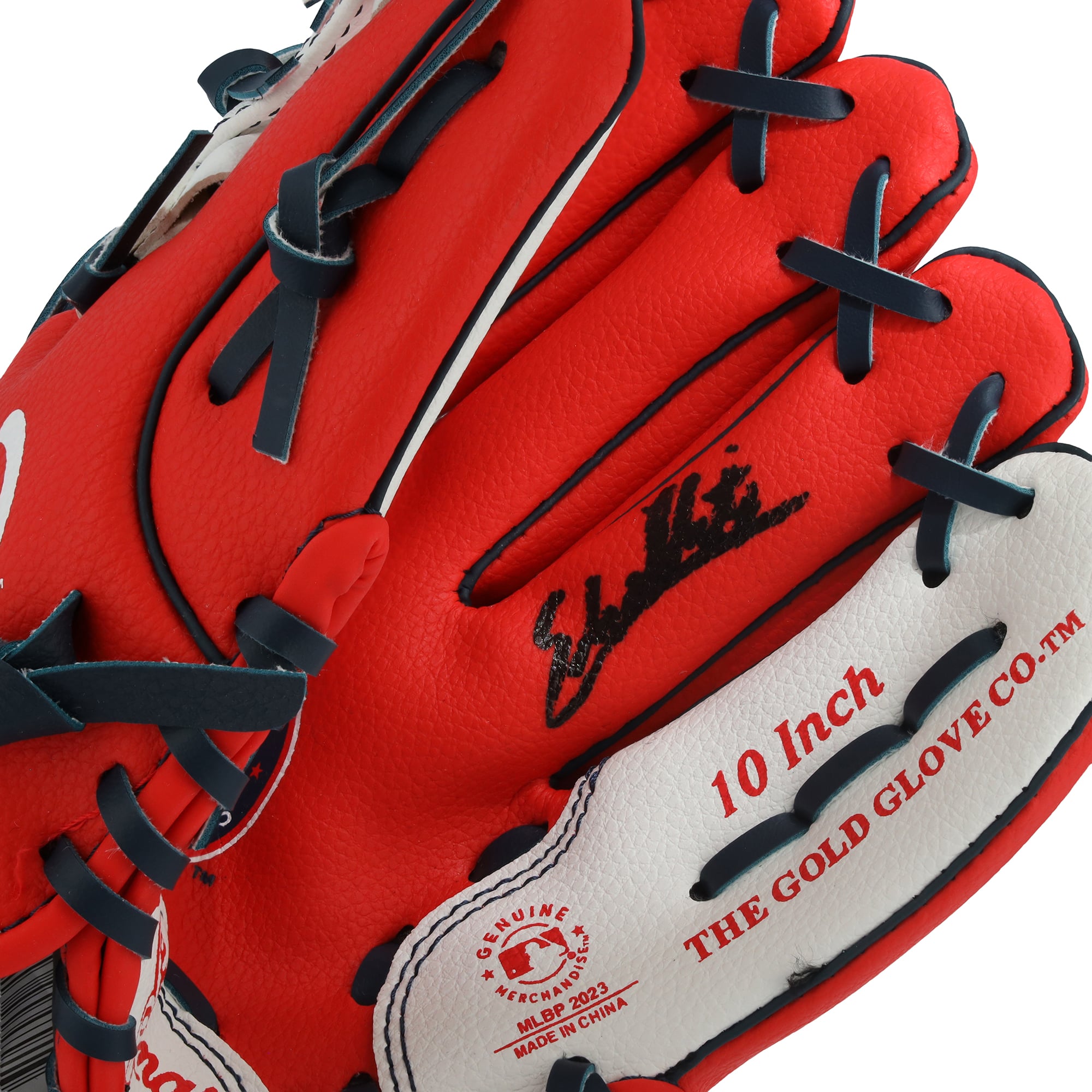 Eli Willits Washington Nationals Autographed Rawlings 10" Collectible Team Logo Glove