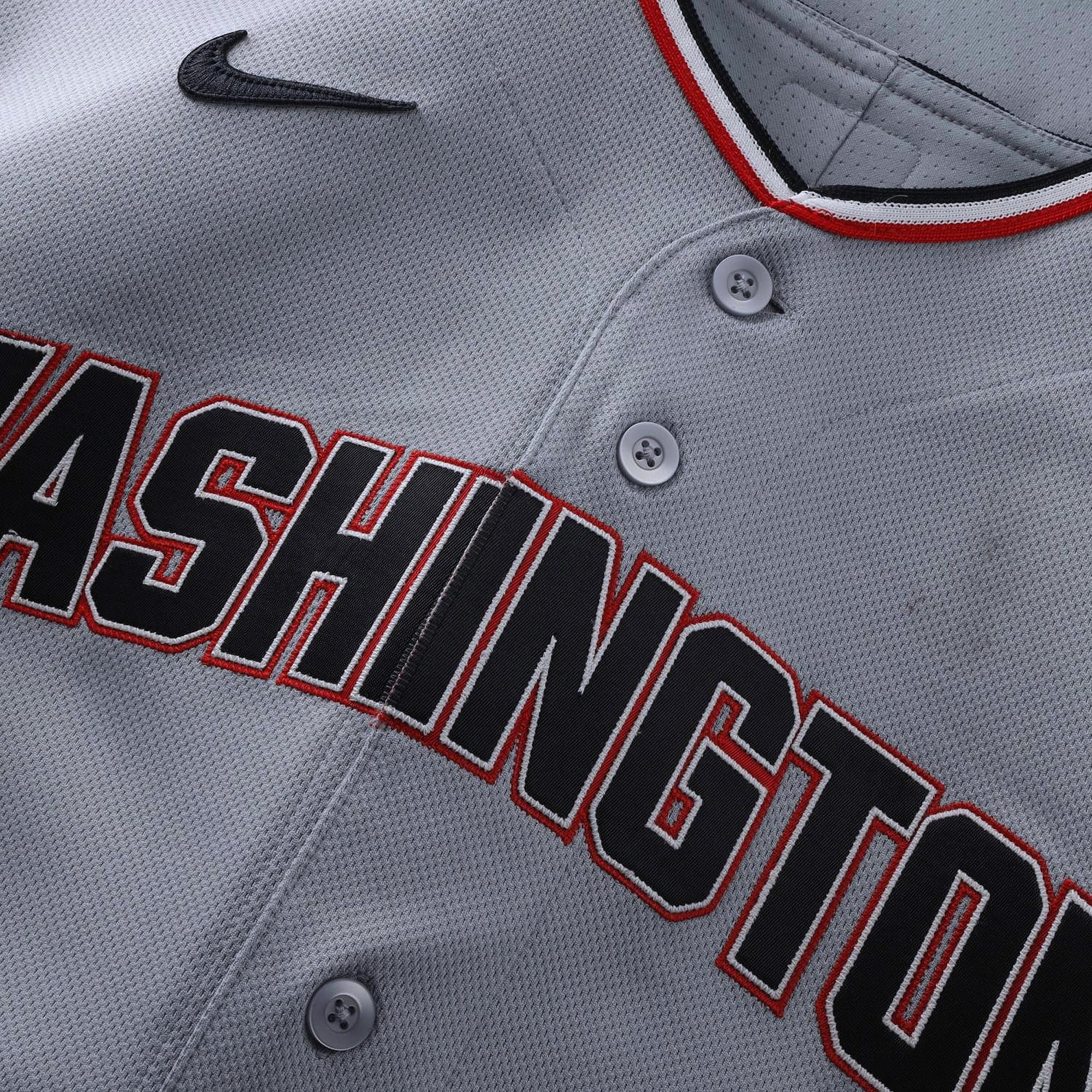 Maillot gris n° 22 porté par Foster Griffin (Washington Nationals) lors des matchs contre les Cubs de Chicago le 26 mars et contre les Marlins de Miami le 8 mai 2026.