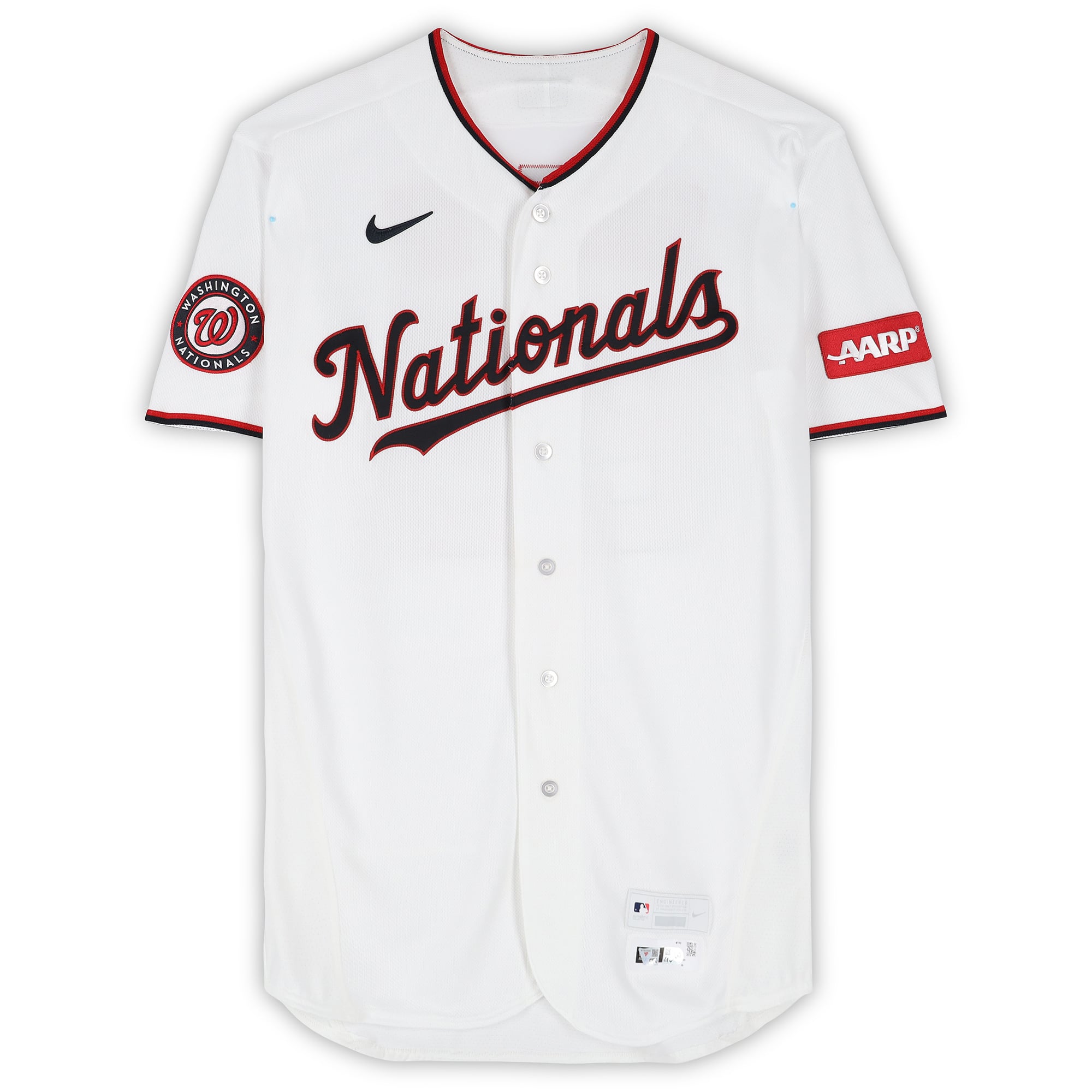 Maillot blanc n° 22 de Foster Griffin, joueur des Nationals de Washington, saison 2026 de la MLB
