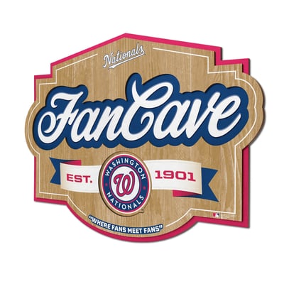 Washington Nationals IDNA 12.5" x 17" Fan Cave Sign
