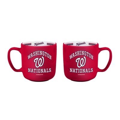Washington Nationals Logo Brands Two-Piece 15oz. Stripe Mug Set