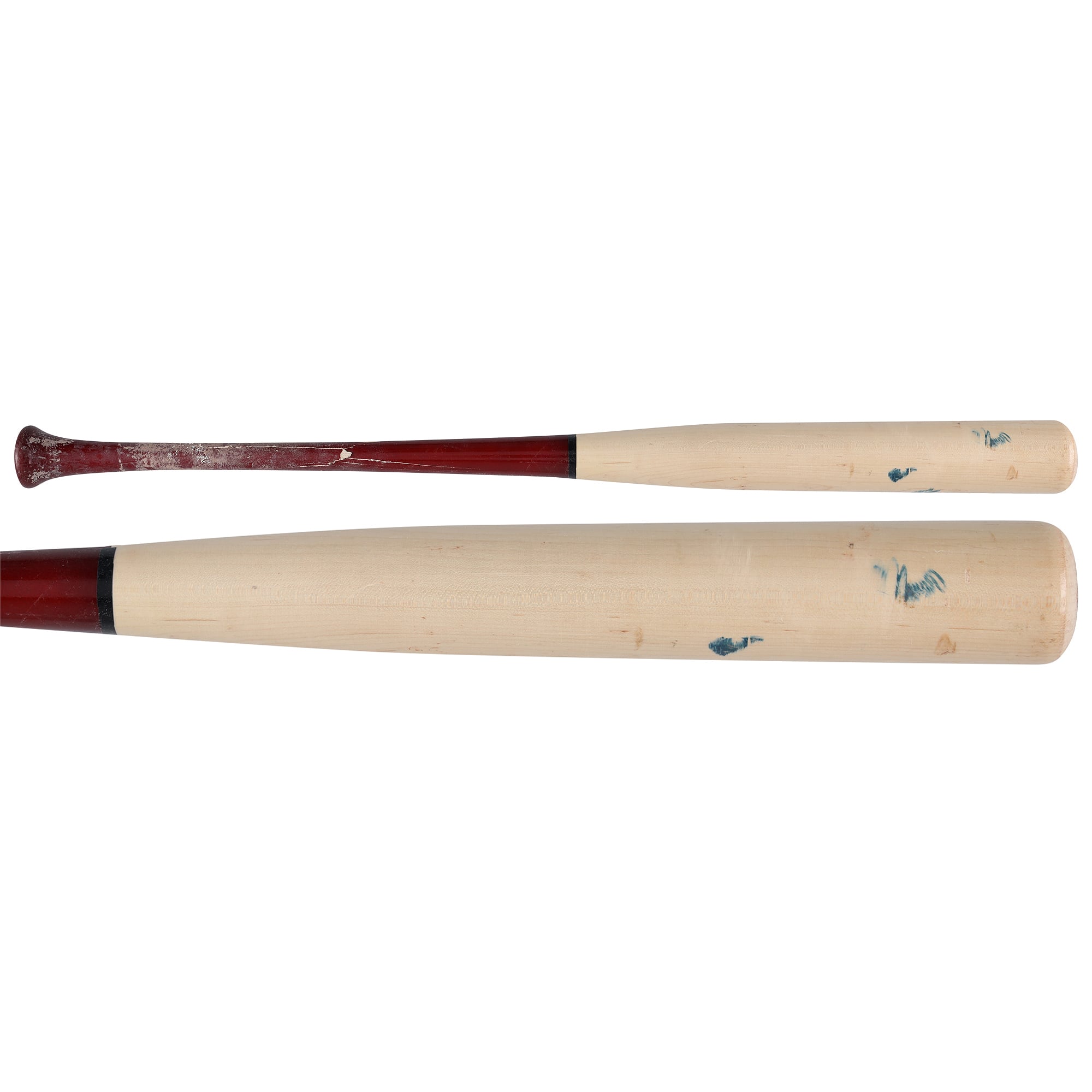 Batte Louisville Slugger beige cassée utilisée par Luis García Jr. (Washington Nationals) lors du match contre les Kansas City Royals le 17 juin 2026.