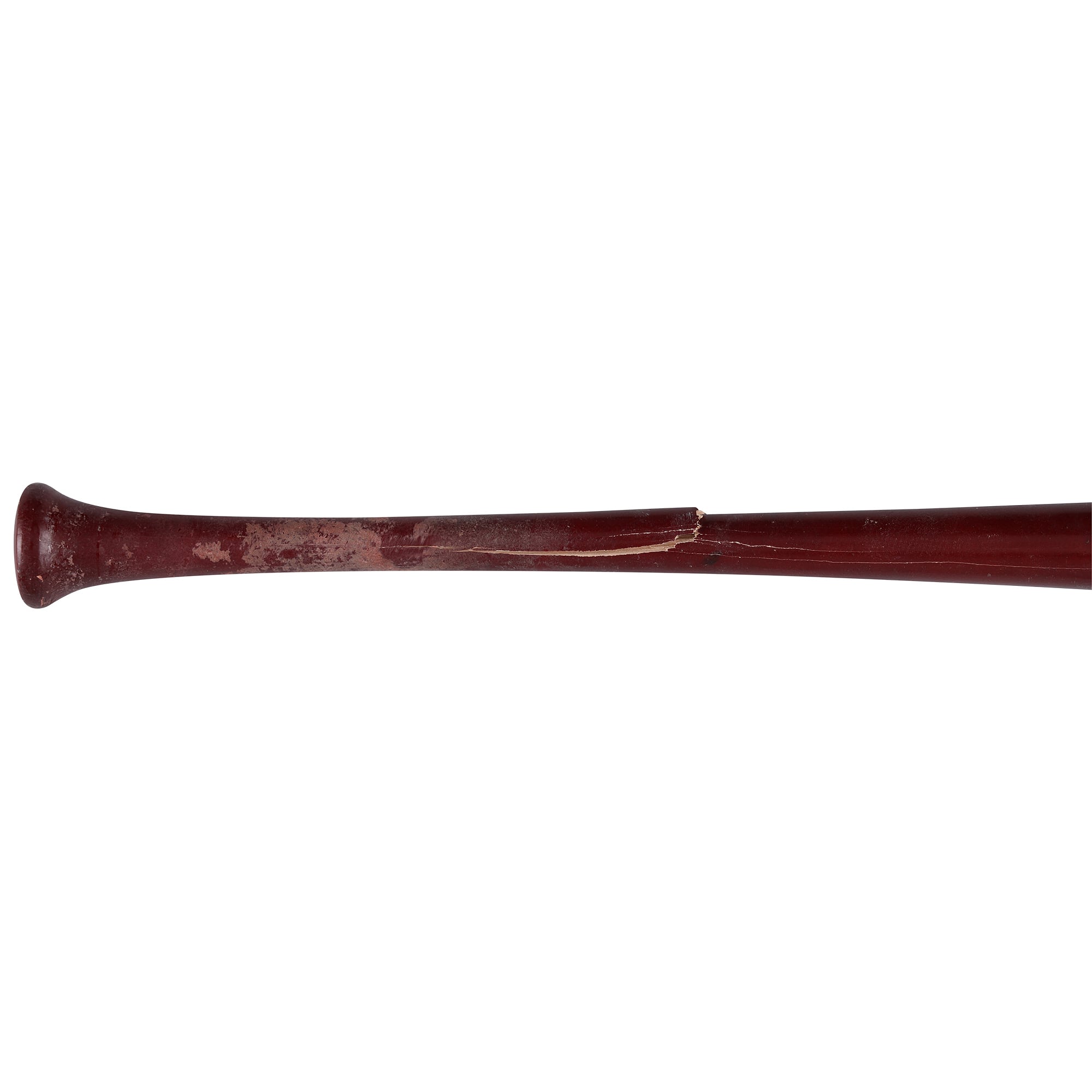 Batte Louisville Slugger beige cassée utilisée par Luis García Jr. (Washington Nationals) lors du match contre les Kansas City Royals le 17 juin 2026.
