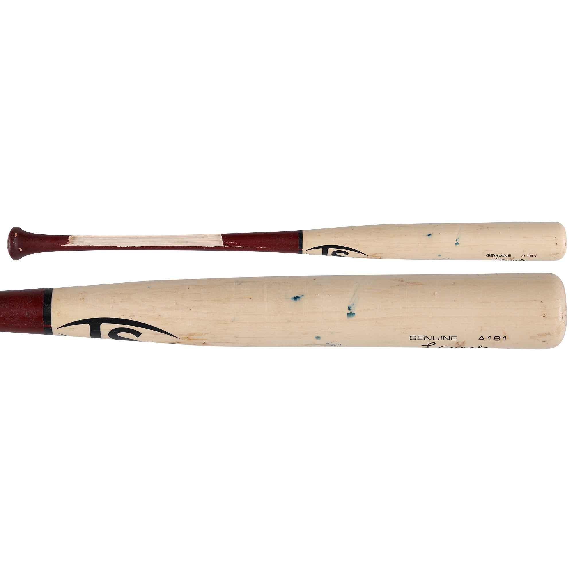 Luis García Jr. Washington Nationals Game-Used Tan Louisville Slugger Broken Bat vs. Miami Marlins on June 1, 2026