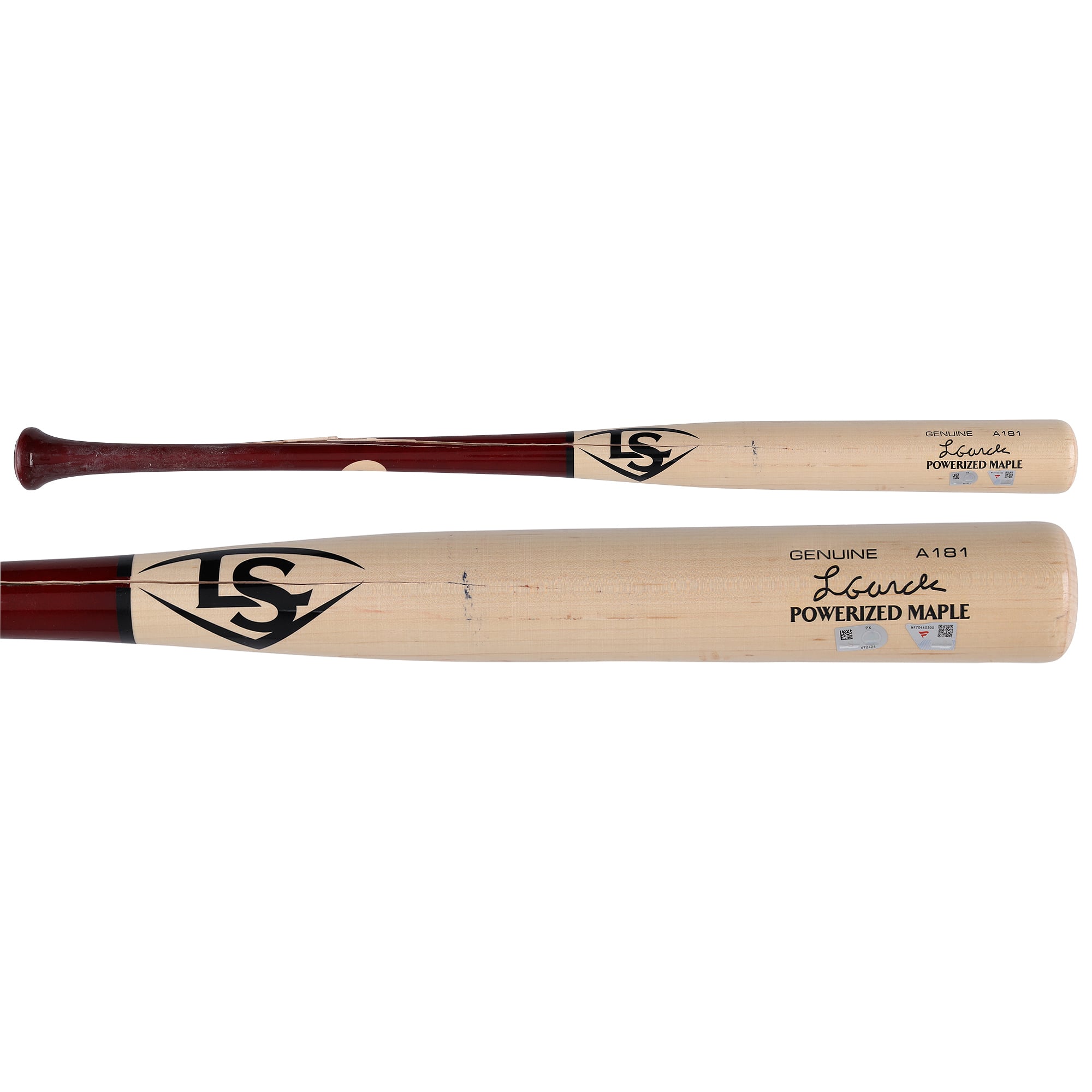 Luis García Jr. Washington Nationals Game-Used Tan Louisville Slugger Broken Bat vs. St. Louis Cardinals on April 8, 2026
