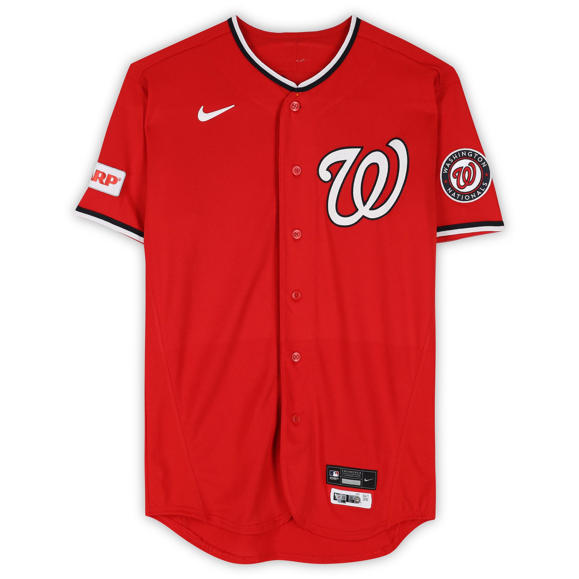 Maillot rouge n° 2 de Luis García Jr., porté par les Nationals de Washington lors de la saison 2026 de la MLB