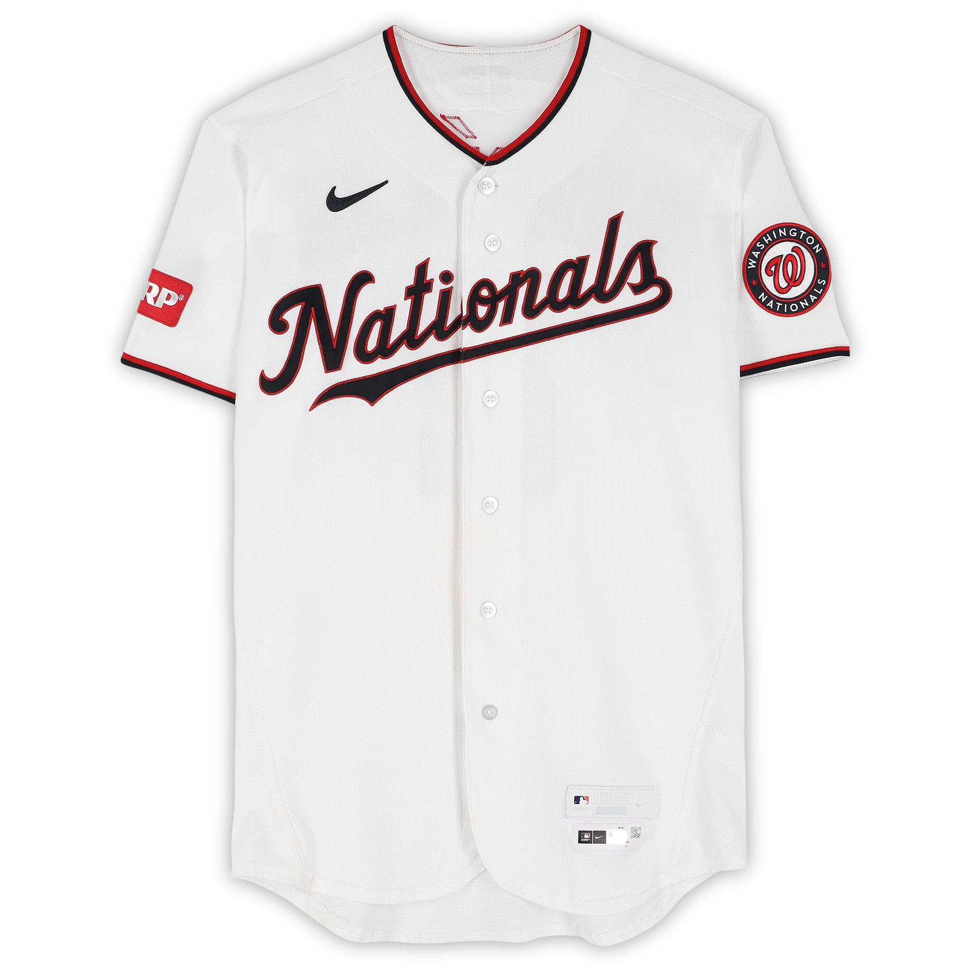 Maillot blanc n° 2 de Luis García Jr., porté par les Nationals de Washington lors de la saison 2026 de la MLB