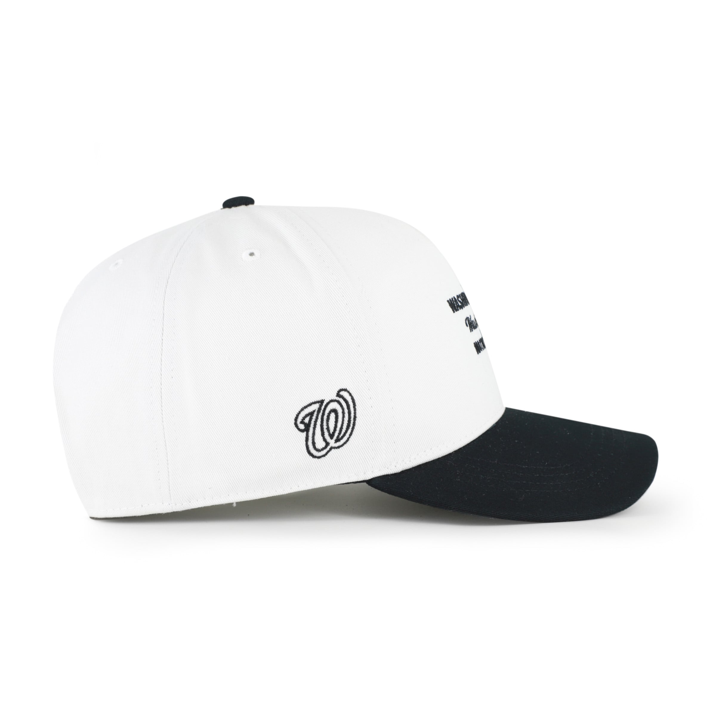 Men's '47 White/Black Washington Nationals Contemporary Two-Tone Hitch Adjustable Hat