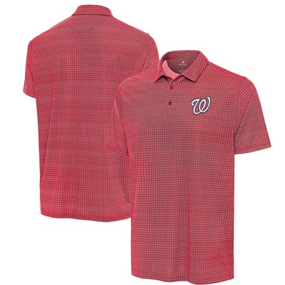 Washington Nationals Antigua Mosaic Polo - Red