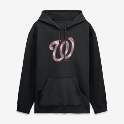 Sweat à capuche noir à l'effigie de la mascotte métallique des Washington Nationals