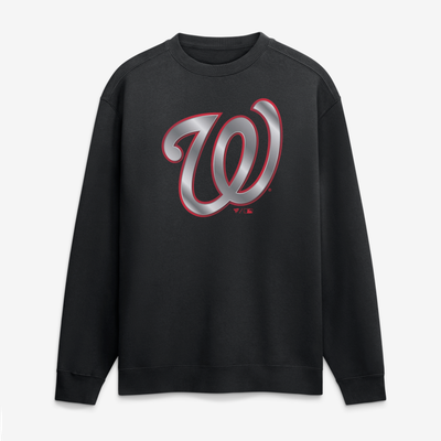 Washington Nationals  Metallic Mascot Sweatshirt - Black