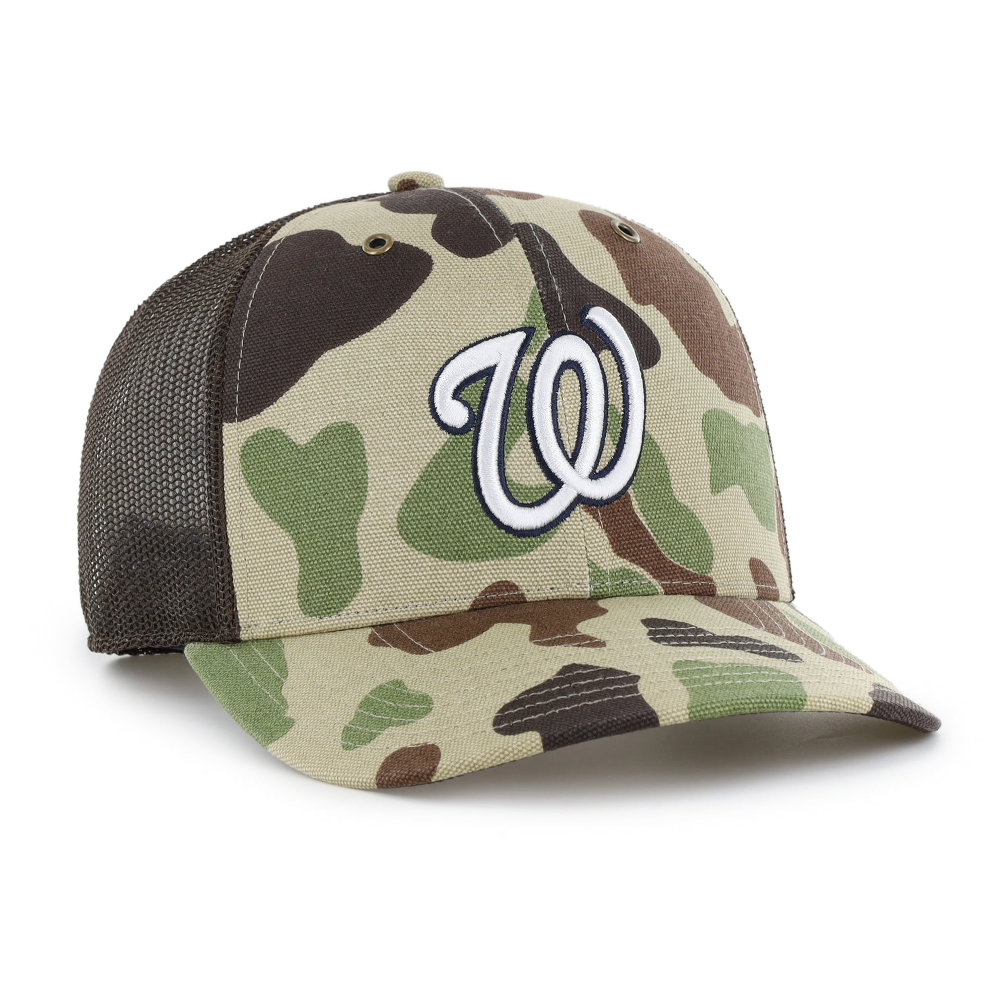 Casquette trucker ajustable Carhartt x '47 Camo Washington Nationals Duck pour homme
