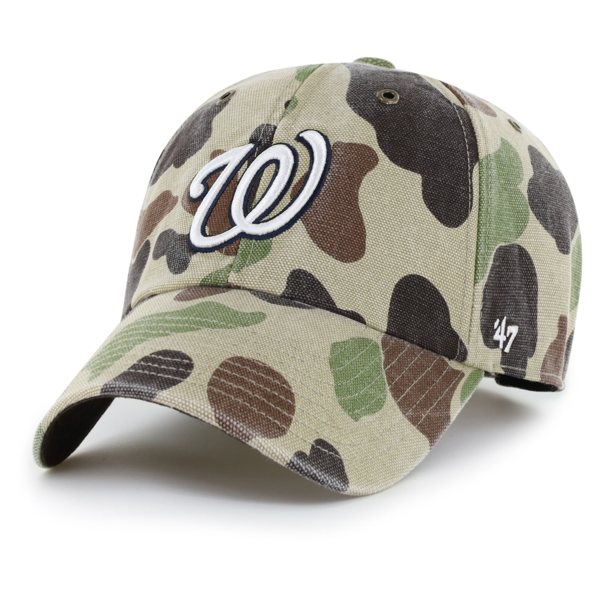 Casquette ajustable Carhartt x '47 Camo Washington Nationals Duck Clean Up pour homme