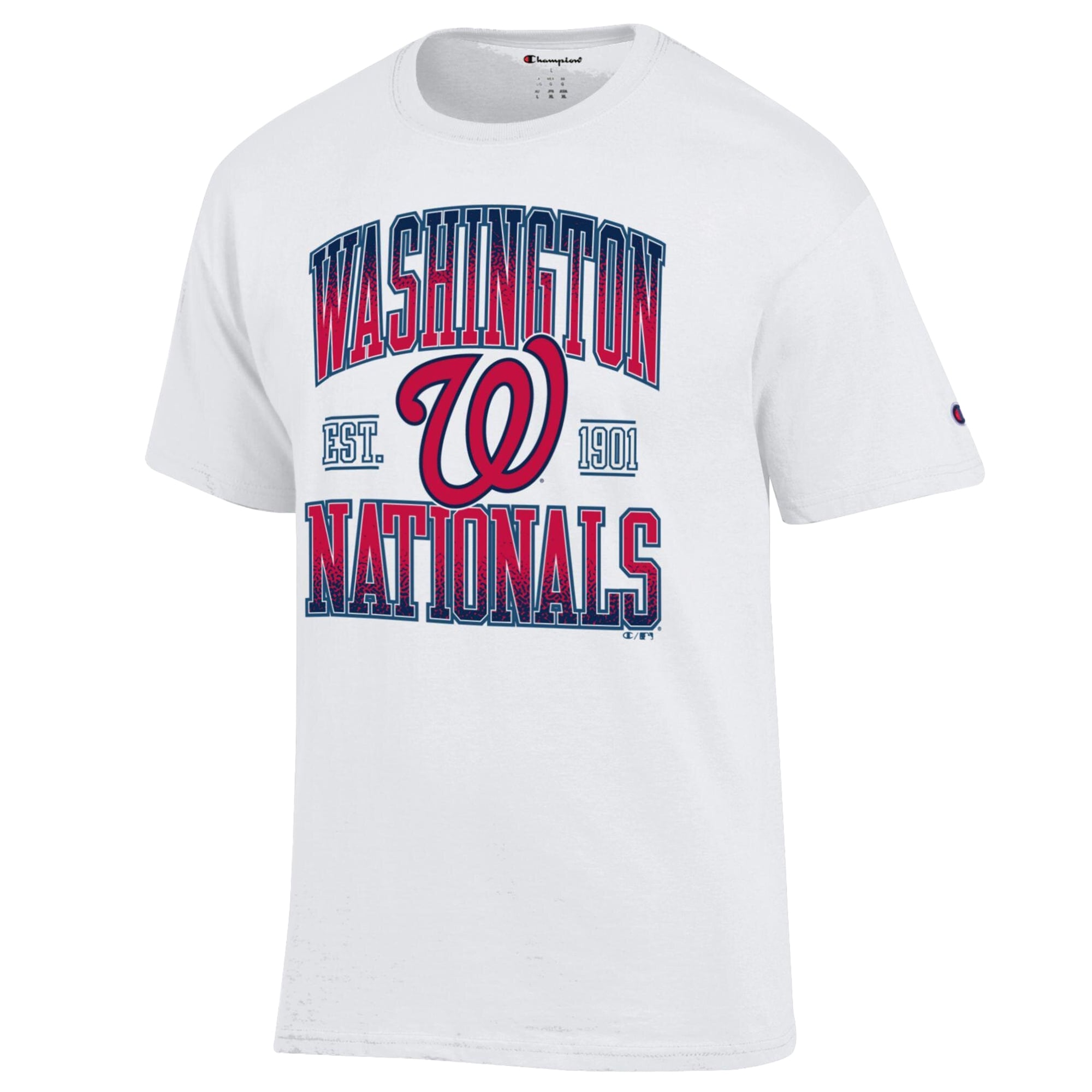 Men's Champion White Washington Nationals Team Name T-Shirt