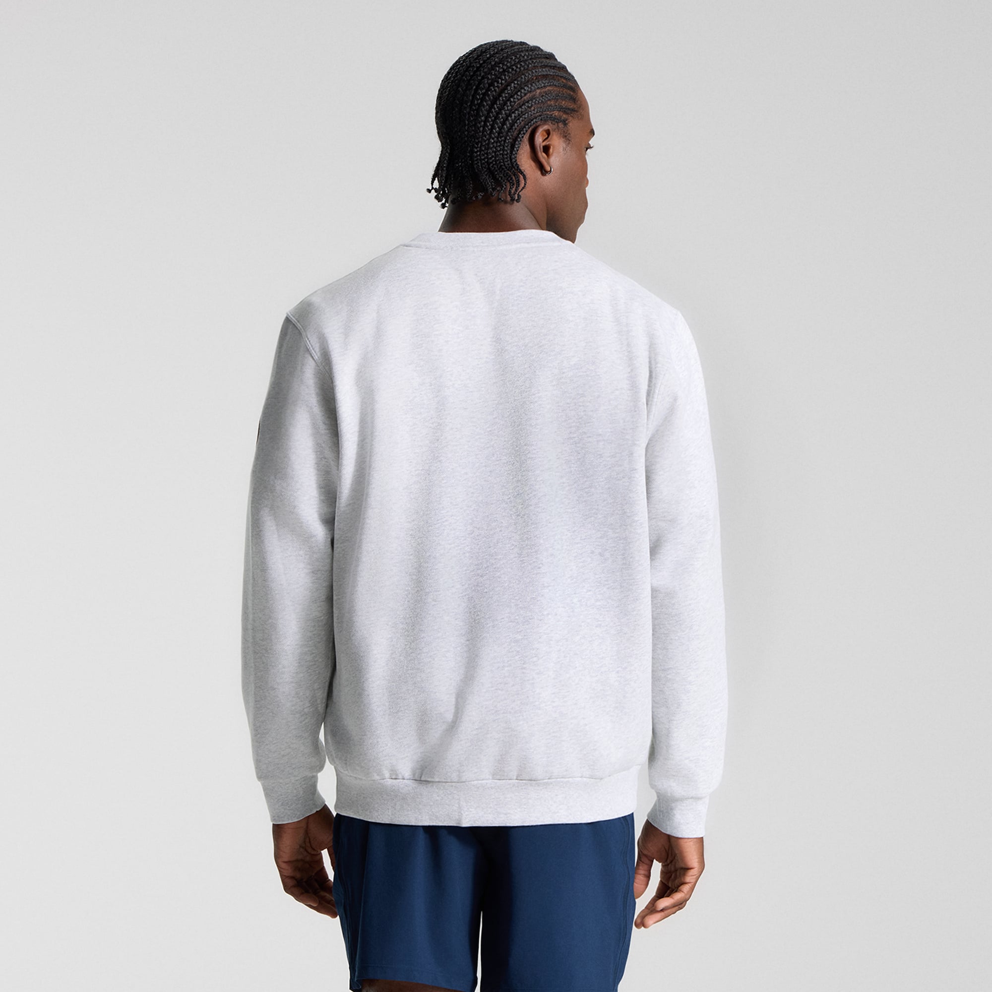 Sweat-shirt Steady State gris chiné ultra clair pour homme de lululemon, modèle Core Heathered
