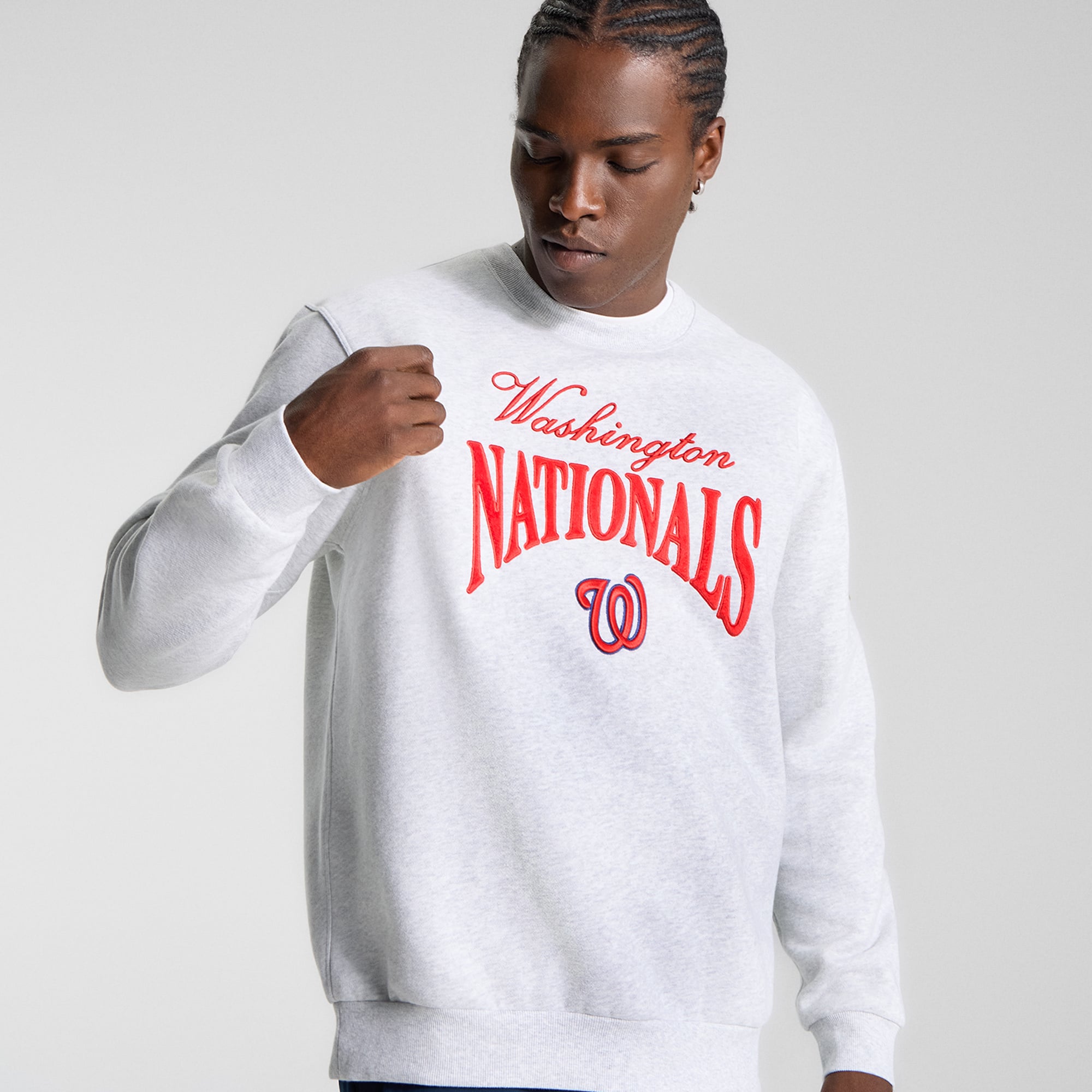 Sweat-shirt Steady State gris chiné ultra clair pour homme de lululemon, modèle Core Heathered