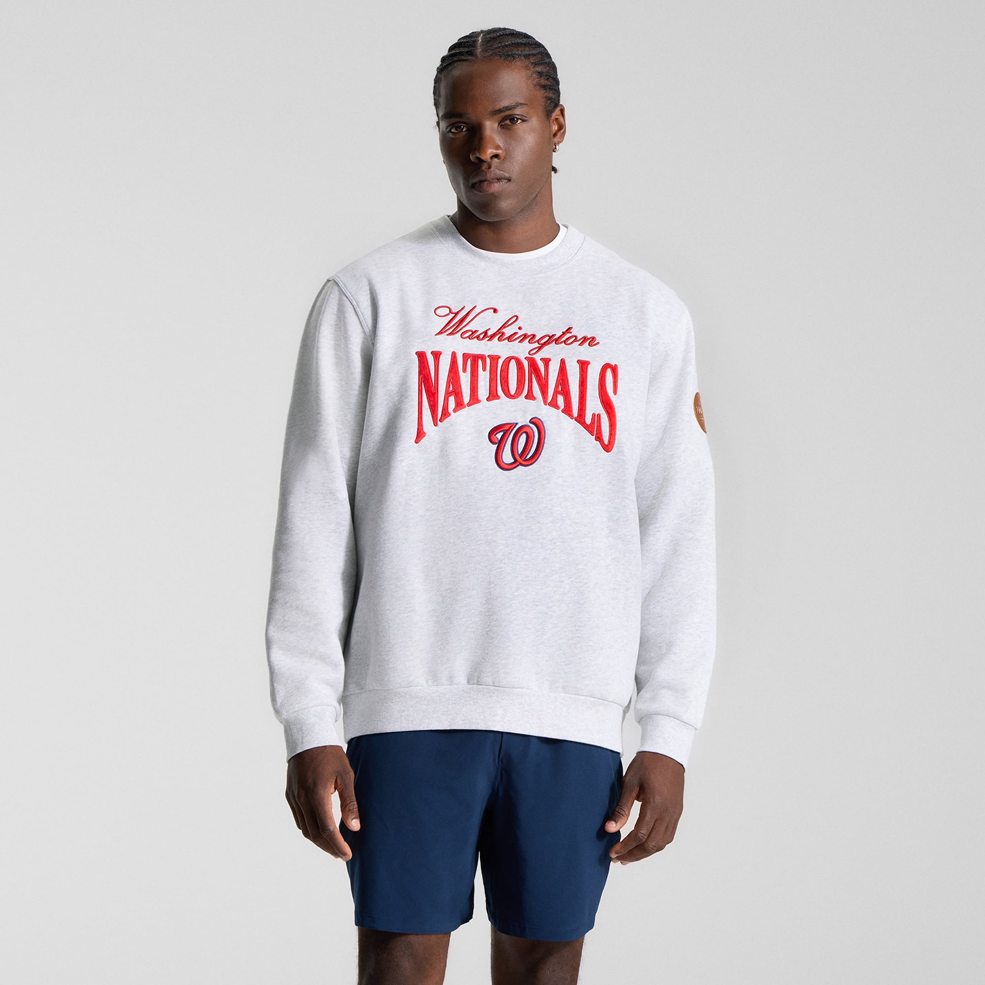 Sweat-shirt Steady State gris chiné ultra clair pour homme de lululemon, modèle Core Heathered