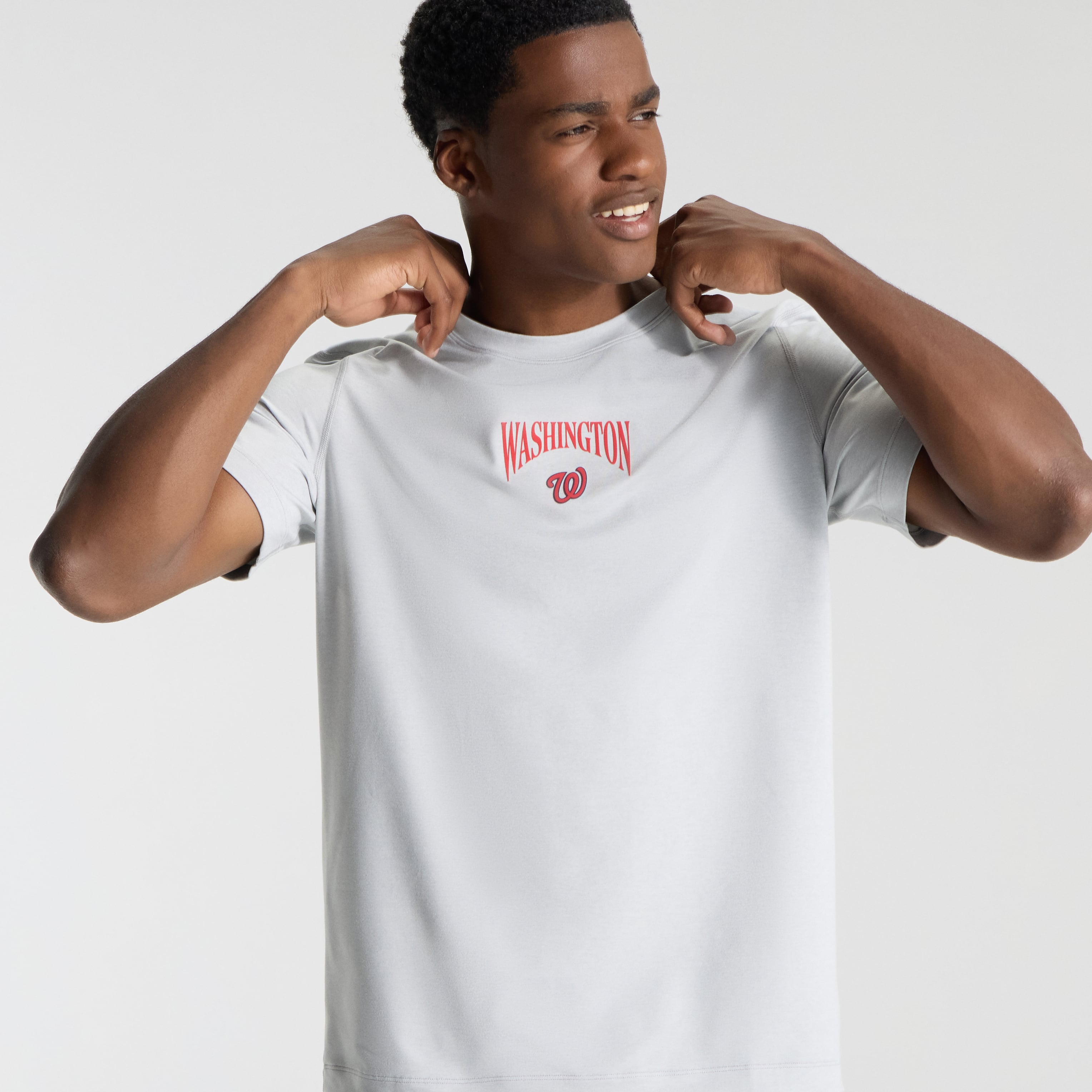 T-shirt en jersey doux pour homme lululemon Heathered Silver Drop Washington Nationals