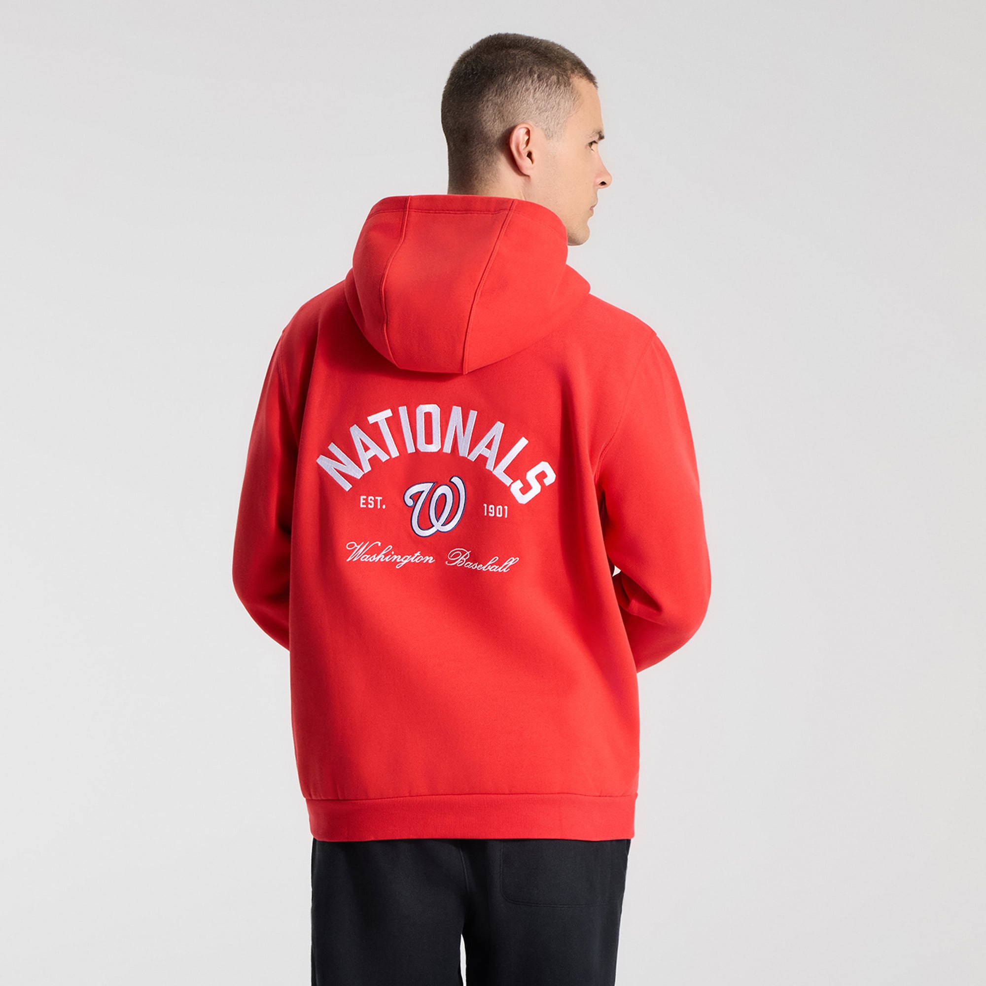 Sweat à capuche Steady State True Red Washington Nationals pour homme de lululemon