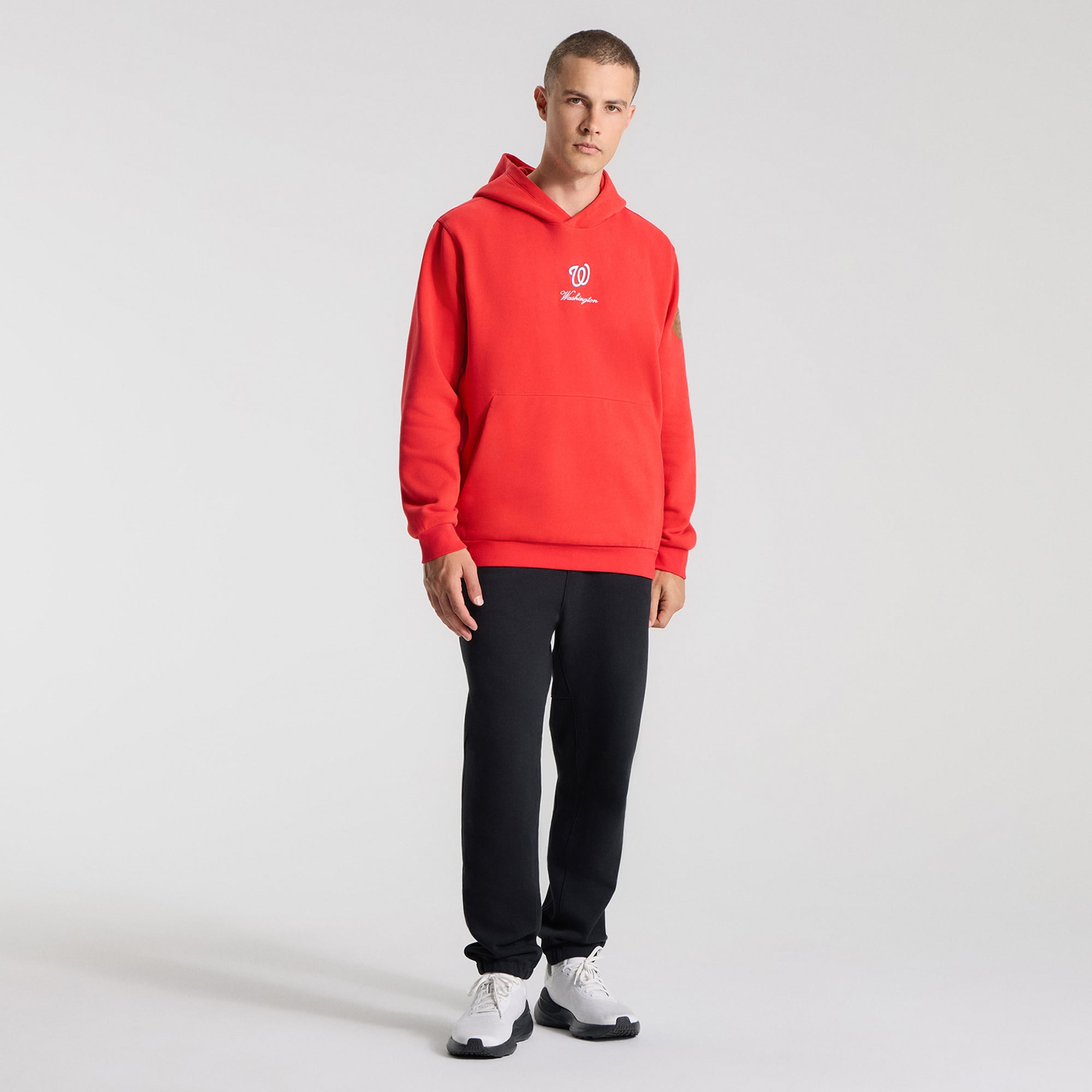 Sweat à capuche Steady State True Red Washington Nationals pour homme de lululemon