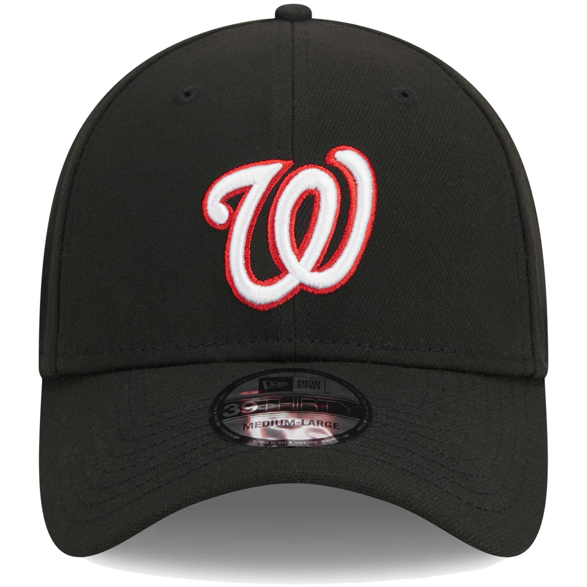 Casquette Flex 39THIRTY avec logo des Washington Nationals New Era pour homme, noire