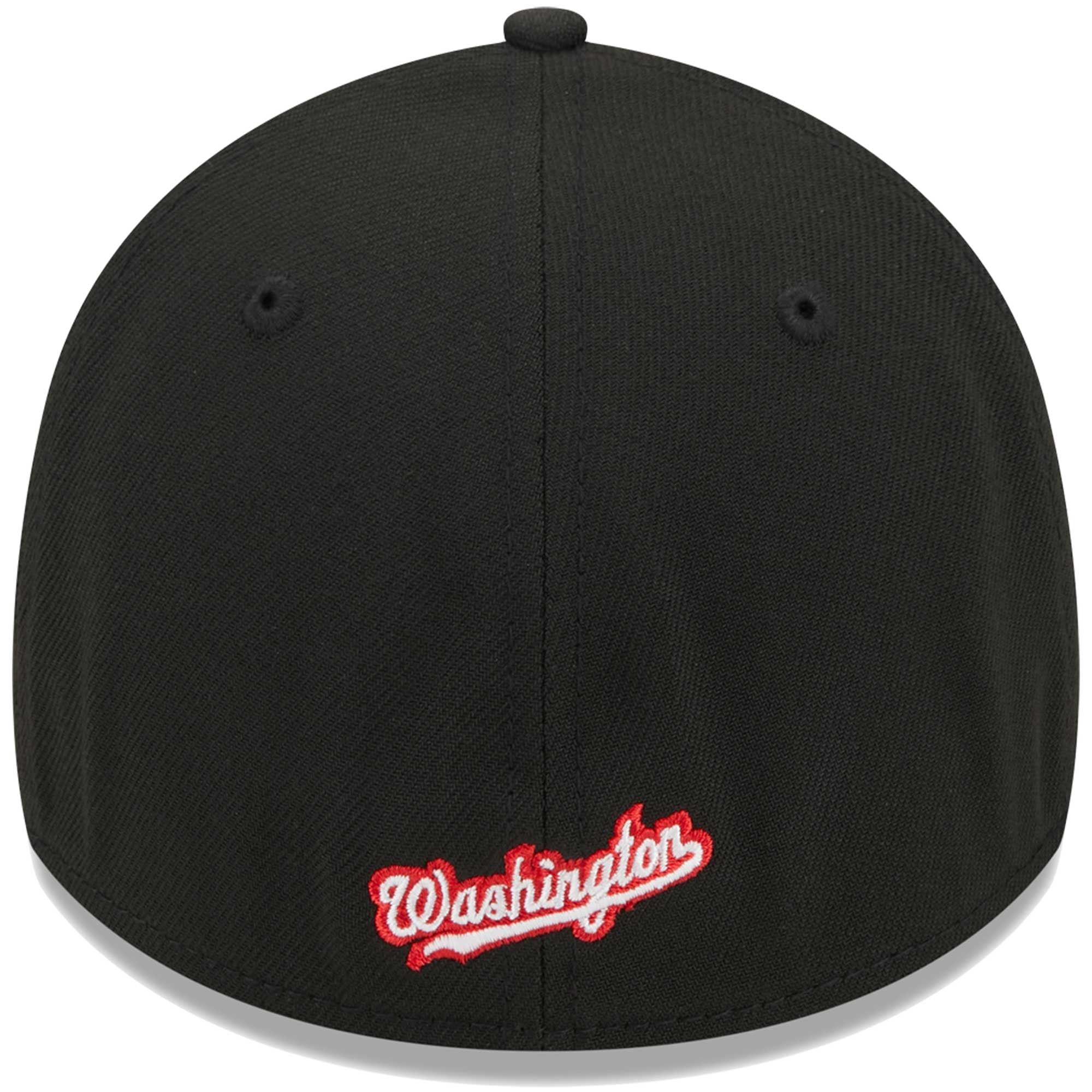 Casquette Flex 39THIRTY avec logo des Washington Nationals New Era pour homme, noire