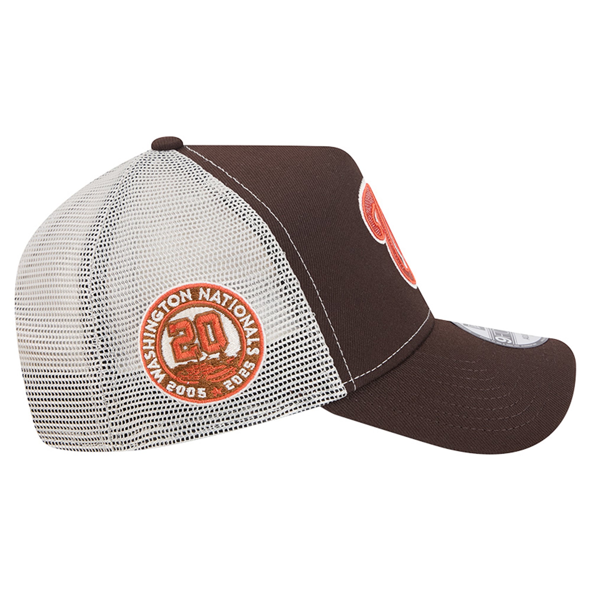 Casquette trucker ajustable New Era 9FORTY marron Washington Nationals Pumpkin Spice pour homme