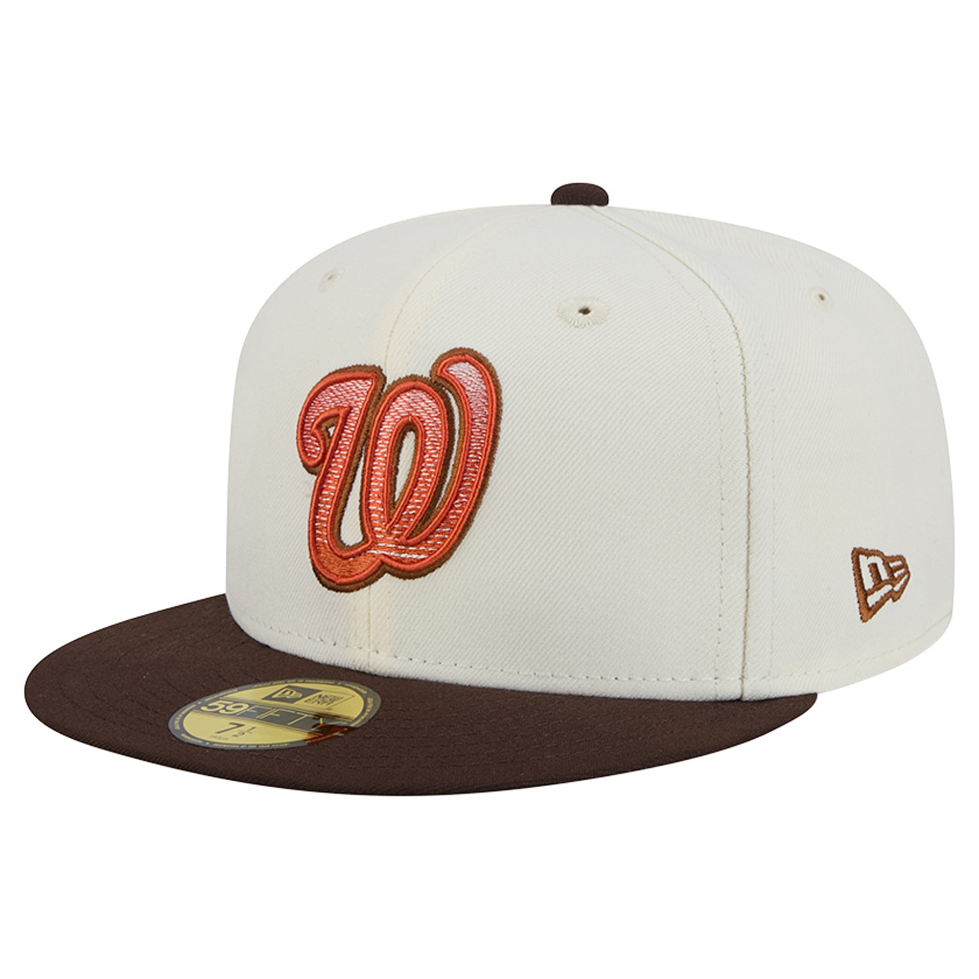 Men's New Era Natural/Brown Washington Nationals Pumpkin Spice 59FIFTY Fitted Hat