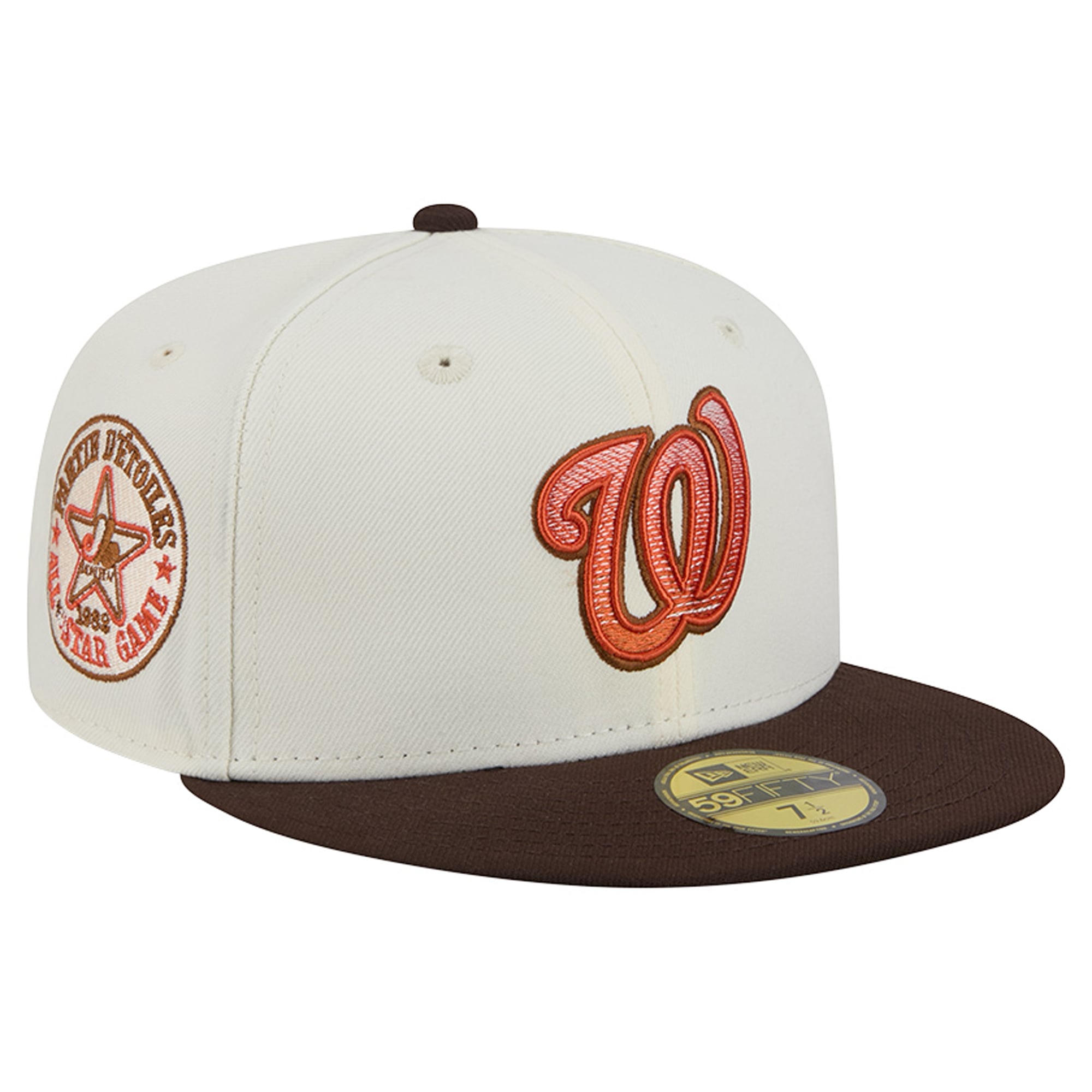 Men's New Era Natural/Brown Washington Nationals Pumpkin Spice 59FIFTY Fitted Hat