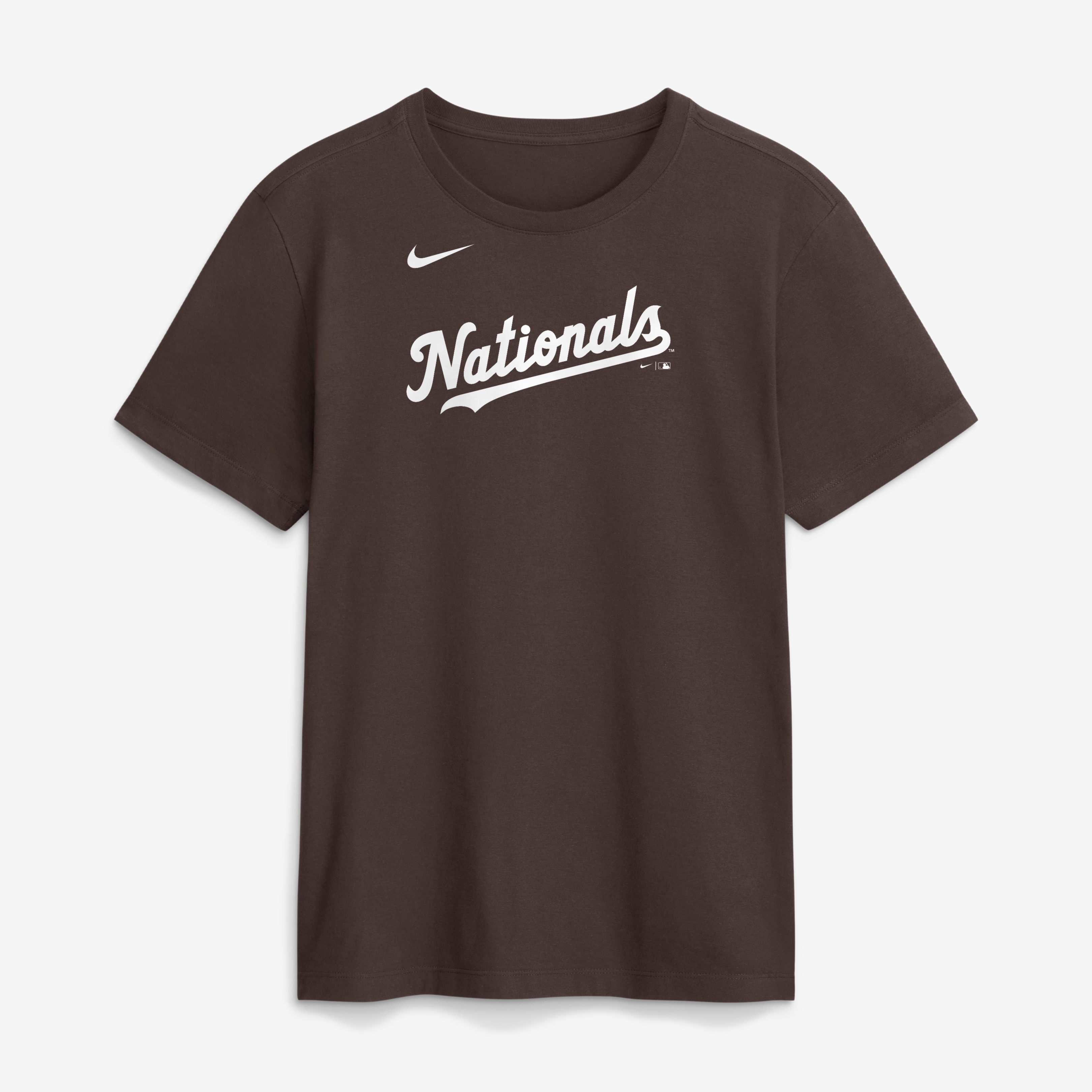 T-shirt Nike Core Cinder marron pour homme, Washington Nationals