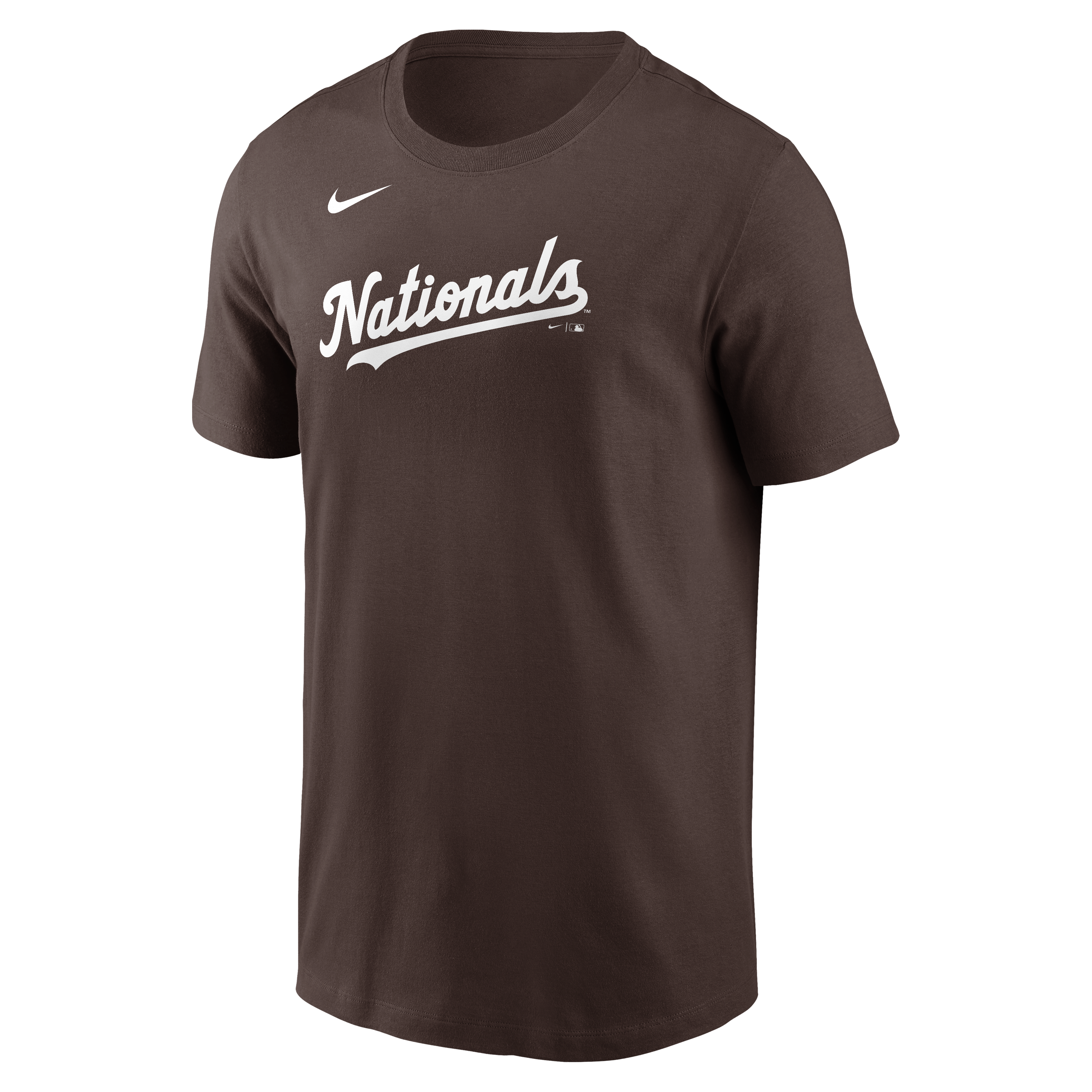 T-shirt Nike Core Cinder marron pour homme, Washington Nationals
