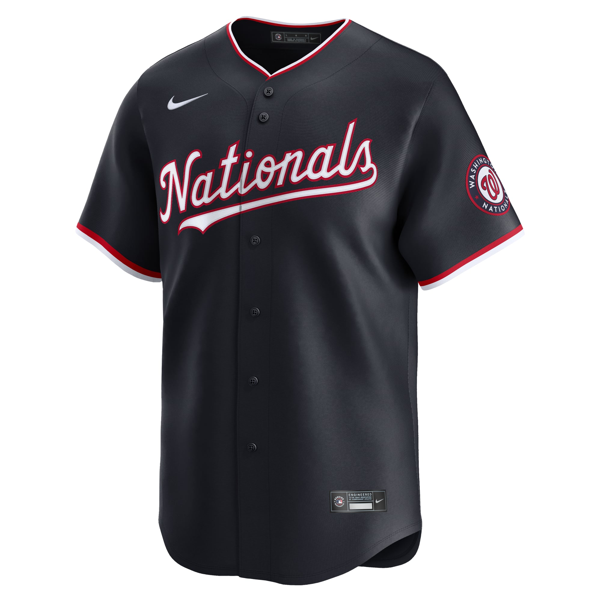 Maillot domicile Nike James Wood blanc Washington Nationals pour homme