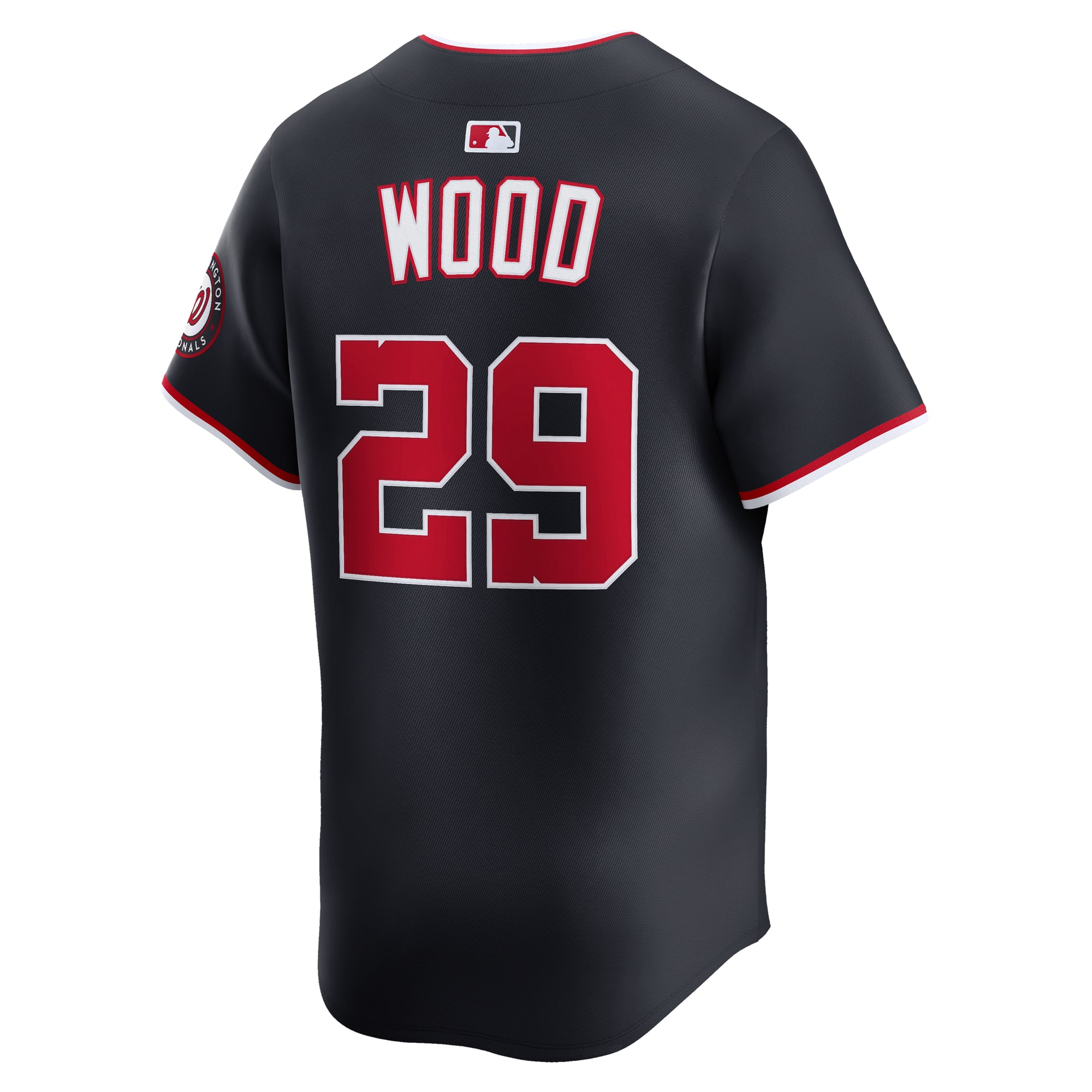 Maillot domicile Nike James Wood blanc Washington Nationals pour homme