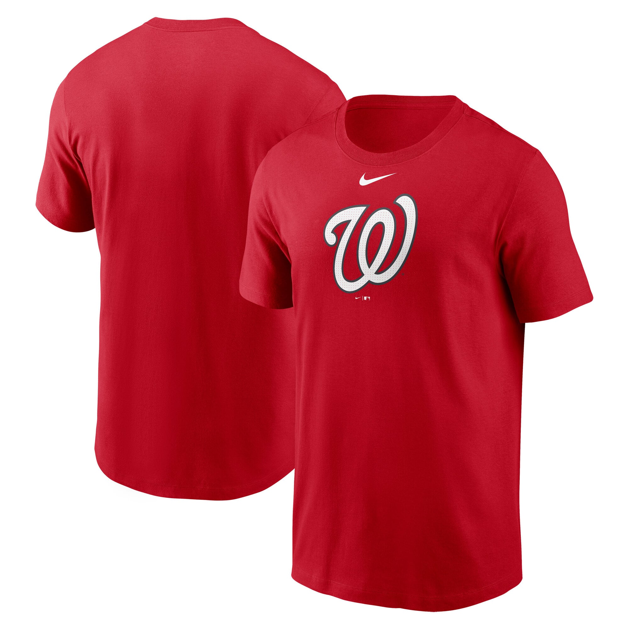 T-shirt Nike pour homme, rouge, Washington Nationals Fuse, grand logo
