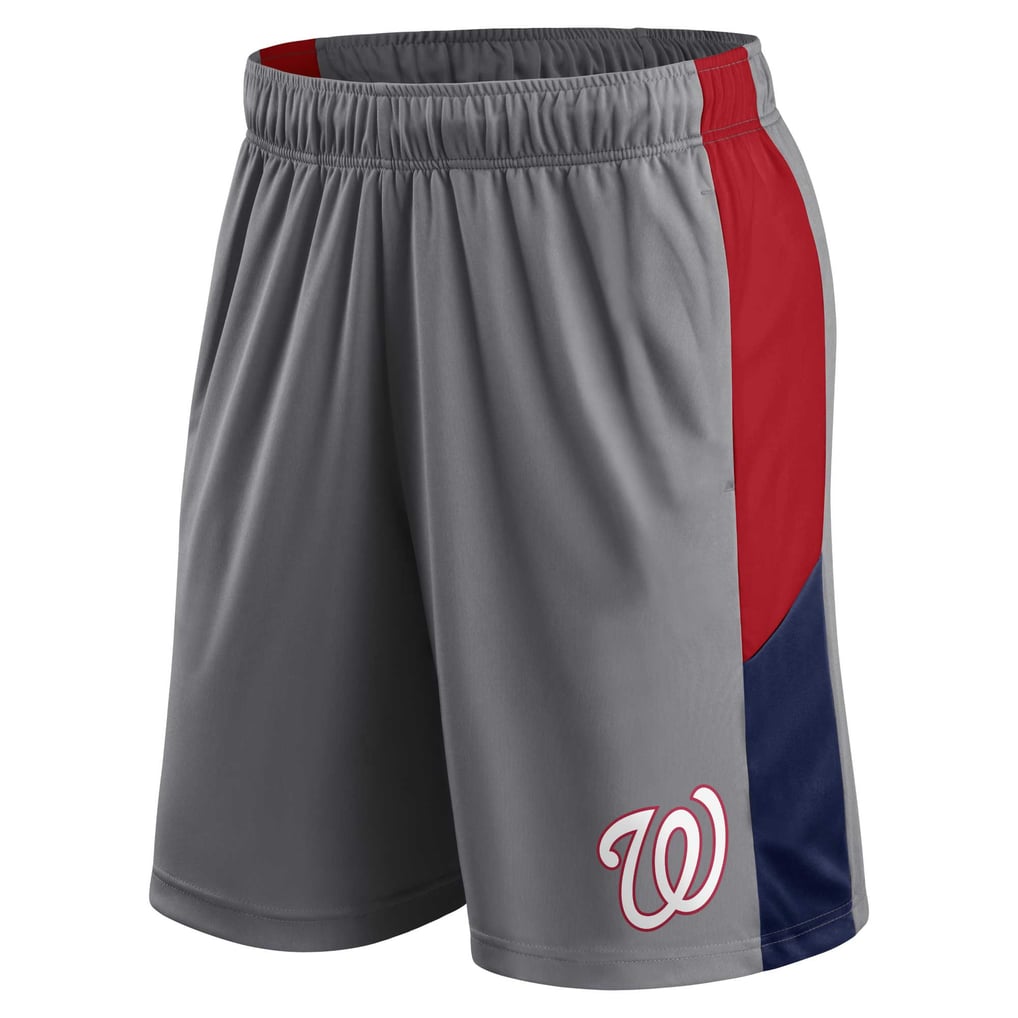 Washington Nationals Profile Team Shorts - Gray/Red