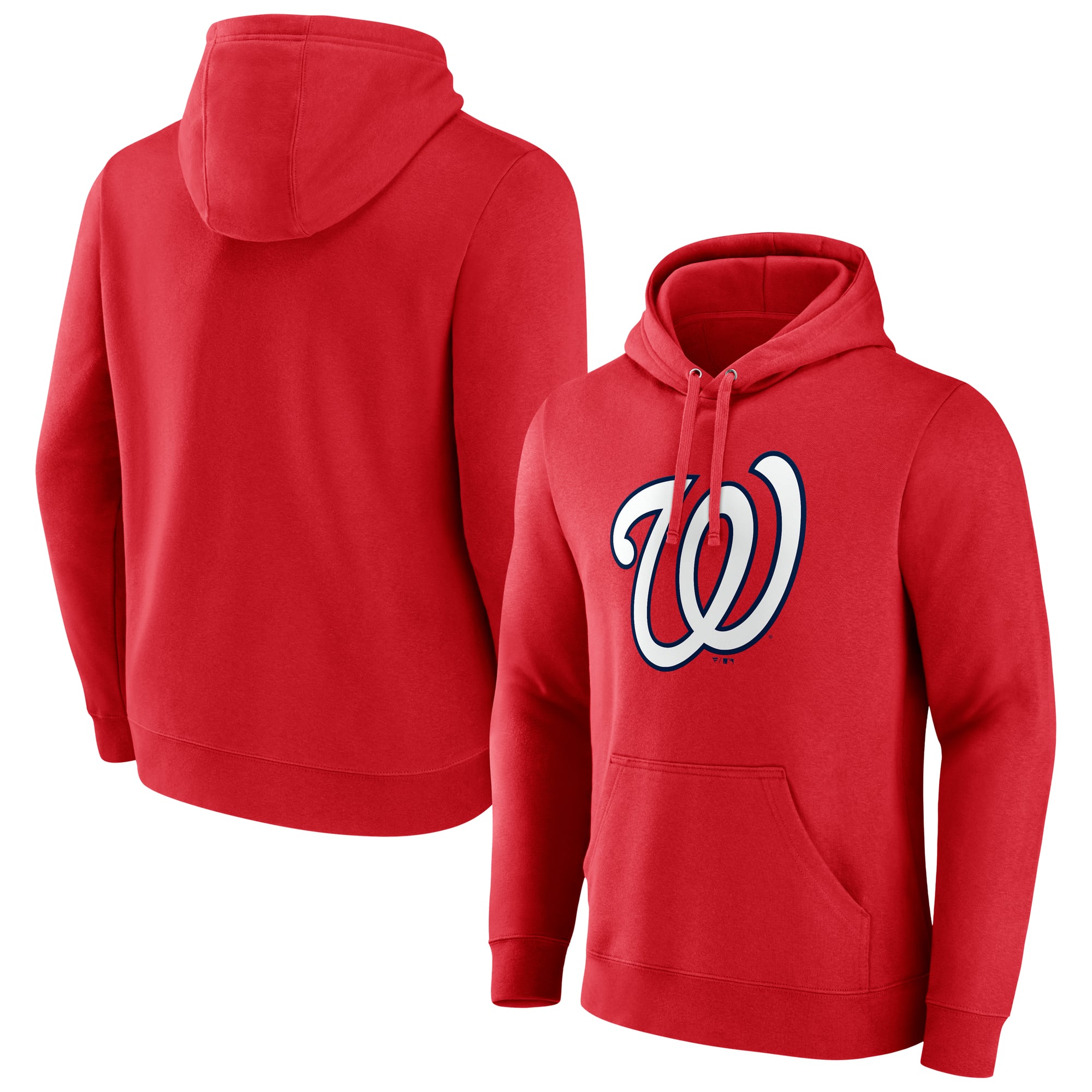 Men's Red Washington Nationals Official Logo Hoodie